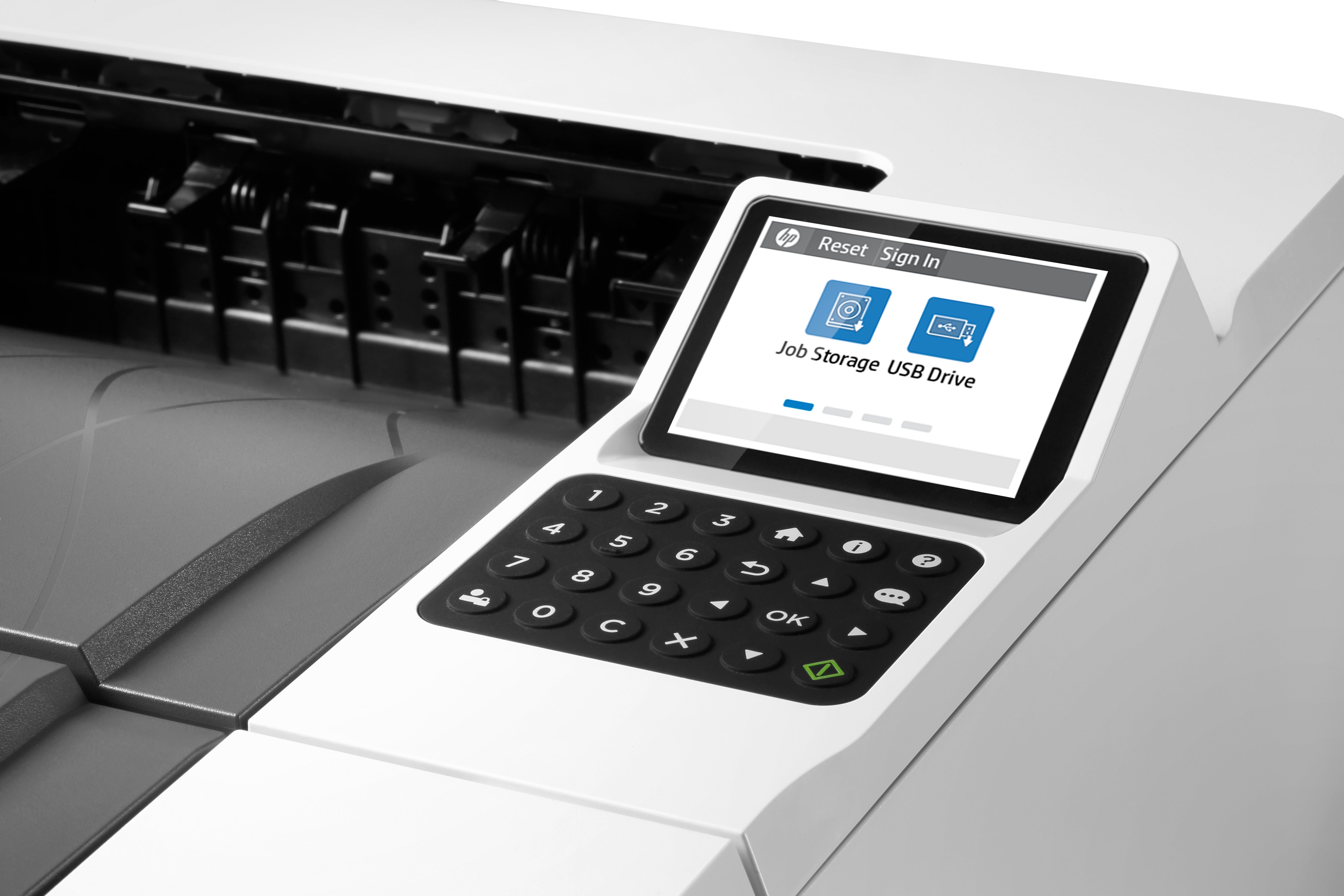 HP LaserJet Enterprise M406dn, Noir et blanc, Imprimante pour Entreprises, Imprimer, Taille compacte; Sécurité renforcée; Impression recto-verso; Éco-énergétique; Impression USB en façade