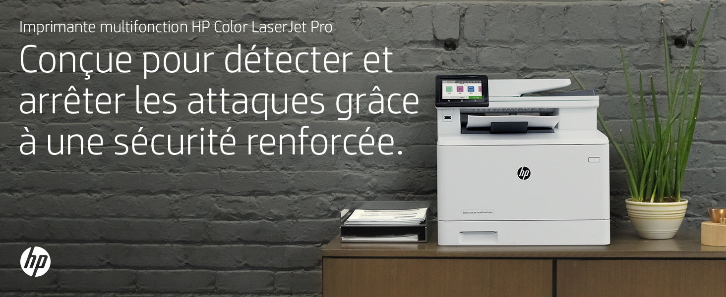 HP Color LaserJet Pro Imprimante multifonction M479fnw, Impression, copie, numérisation, télécopie, e-mail, Numérisation vers e-mail/PDF; Chargeur automatique de documents déroulé de 50 feuilles