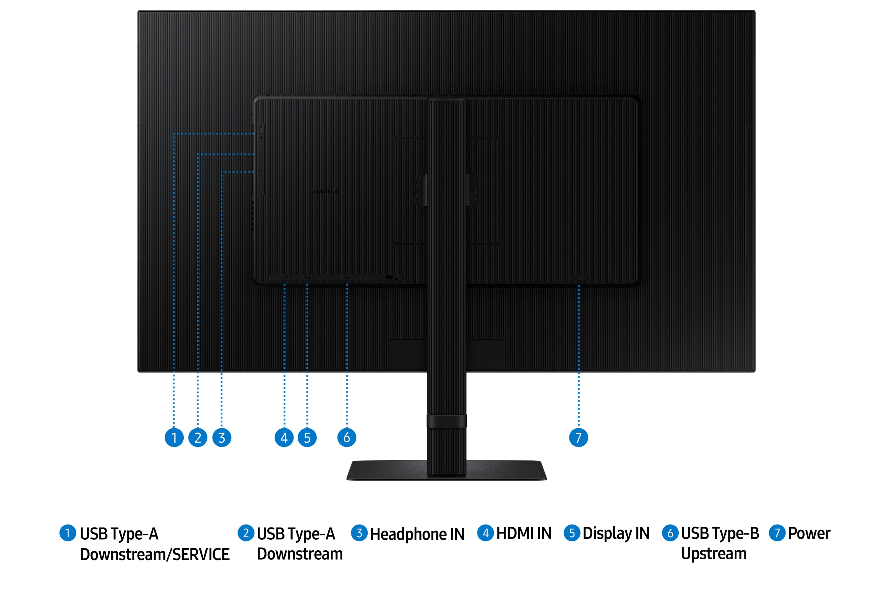 Samsung S60D écran plat de PC 81,3 cm (32") 2560 x 1440 pixels Quad HD LCD Noir