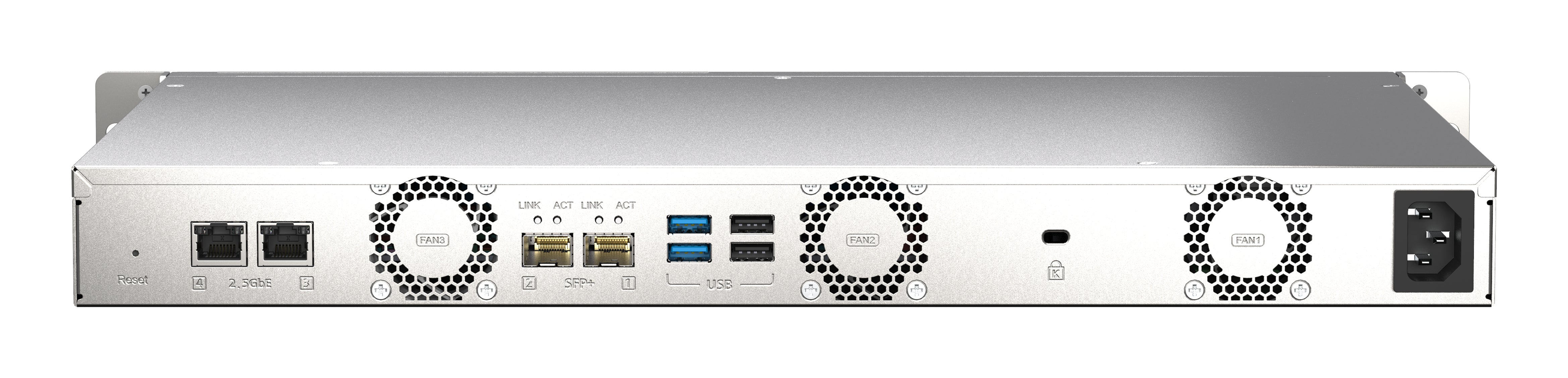 QNAP TS-435XEU NAS Rack (1 U) Marvell CN9131 4 Go DDR4 0 To QNAP QTS Noir, Gris
