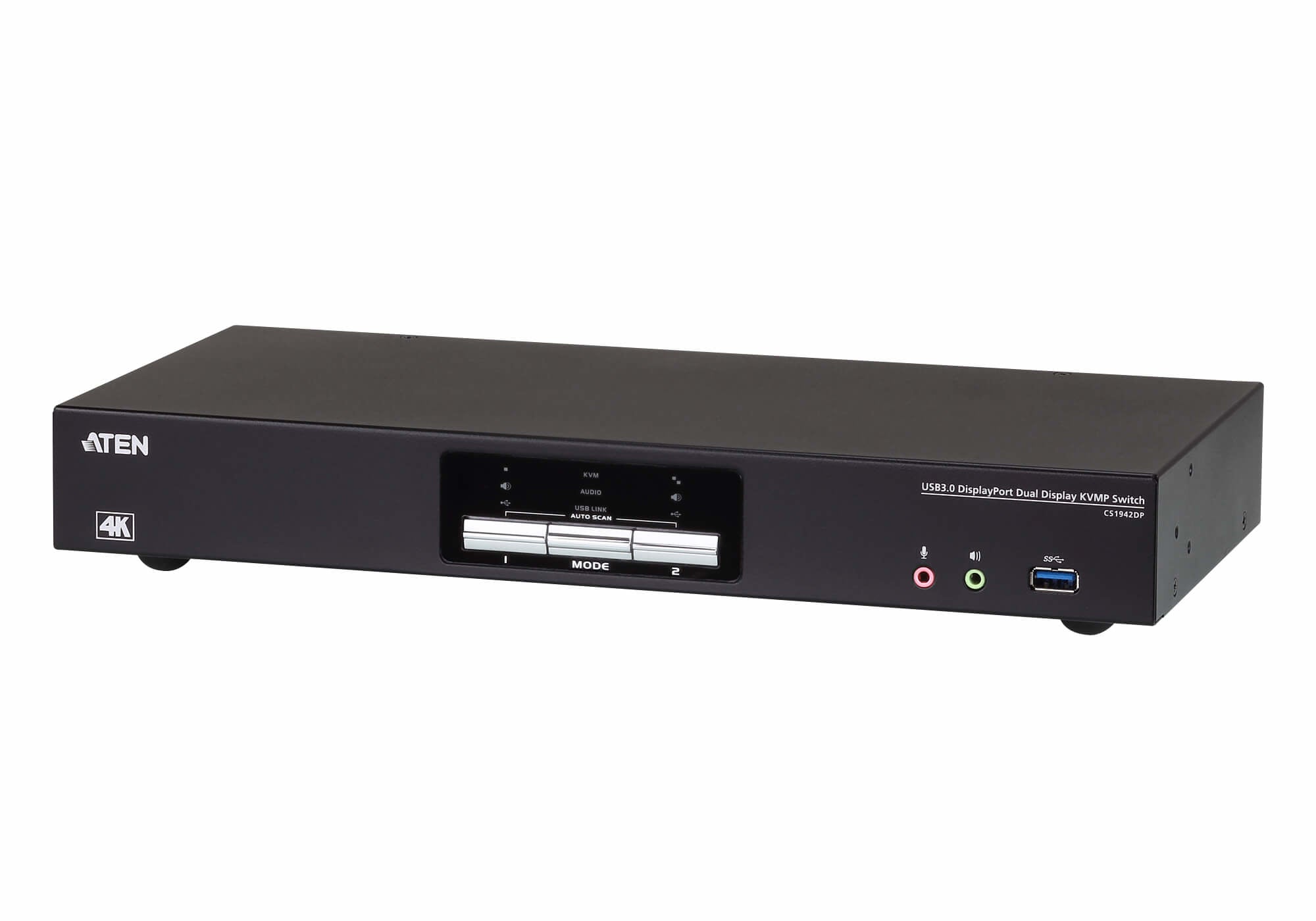 ATEN Commutateur KVMP™ deux affichage DisplayPort 4K 2 ports USB 3.0