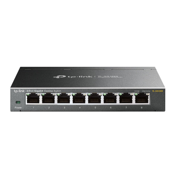 TP-Link Omada TL-SG108S commutateur réseau Non-géré Gigabit Ethernet (10/100/1000) Noir