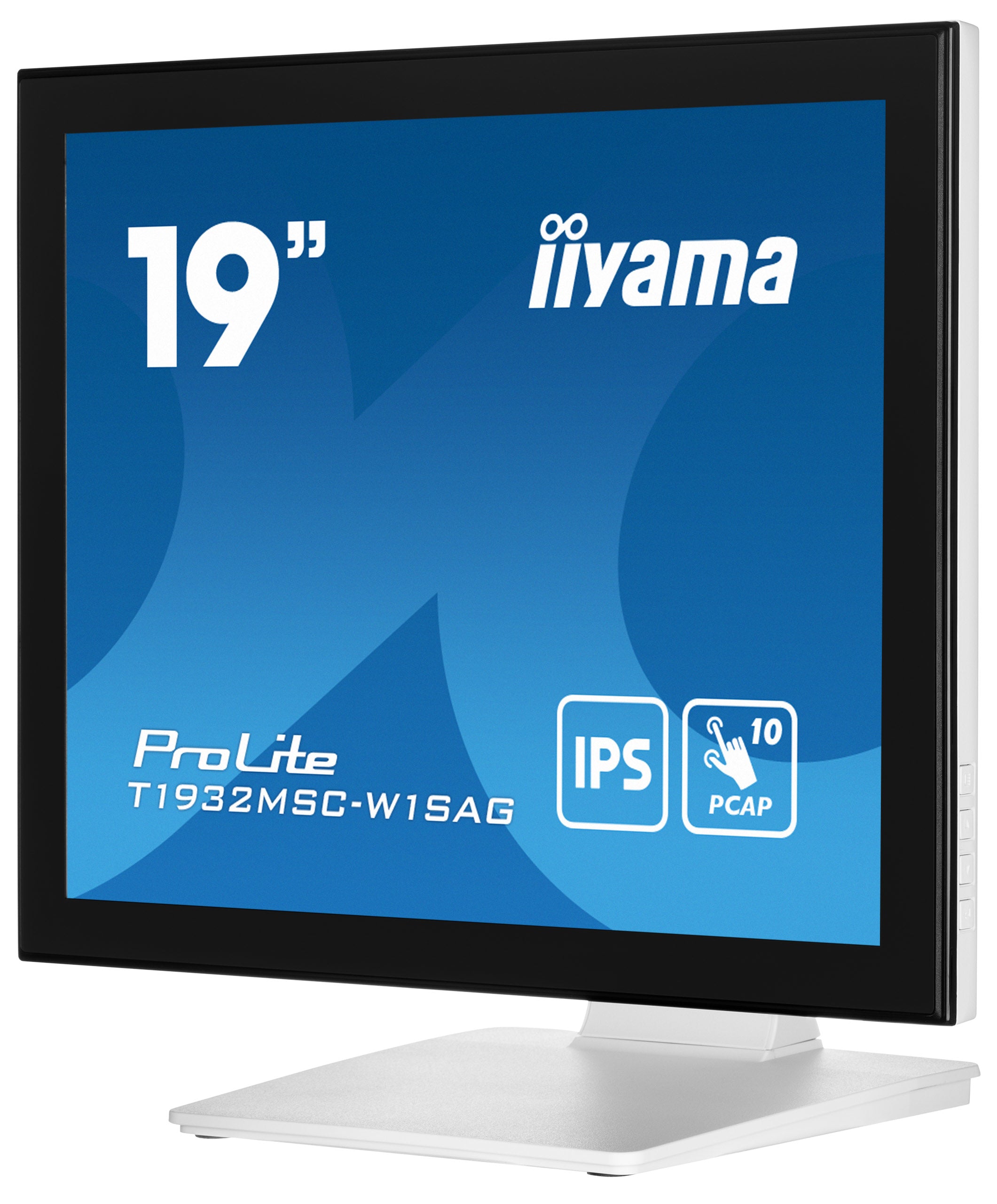 iiyama ProLite T1932MSC-W1SAG écran plat de PC 48,3 cm (19") 1280 x 1024 pixels Full HD LED Écran tactile Dessus de table Blanc