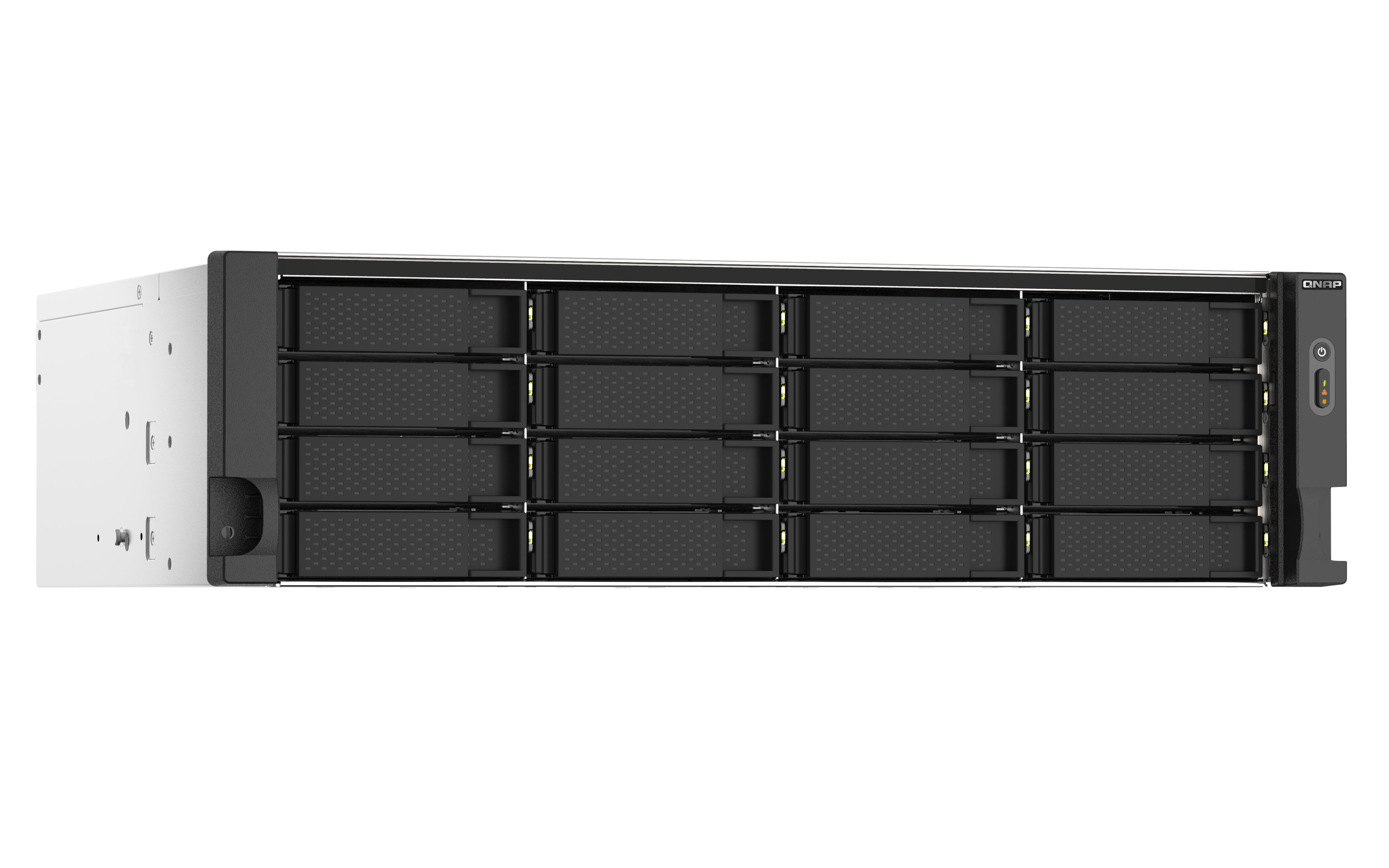 QNAP TS-1673AU-RP-16G serveur de stockage NAS Rack (3 U) Ryzen Embedded V1500B 16 Go DDR4 0 To QNAP QTS Noir, Gris
