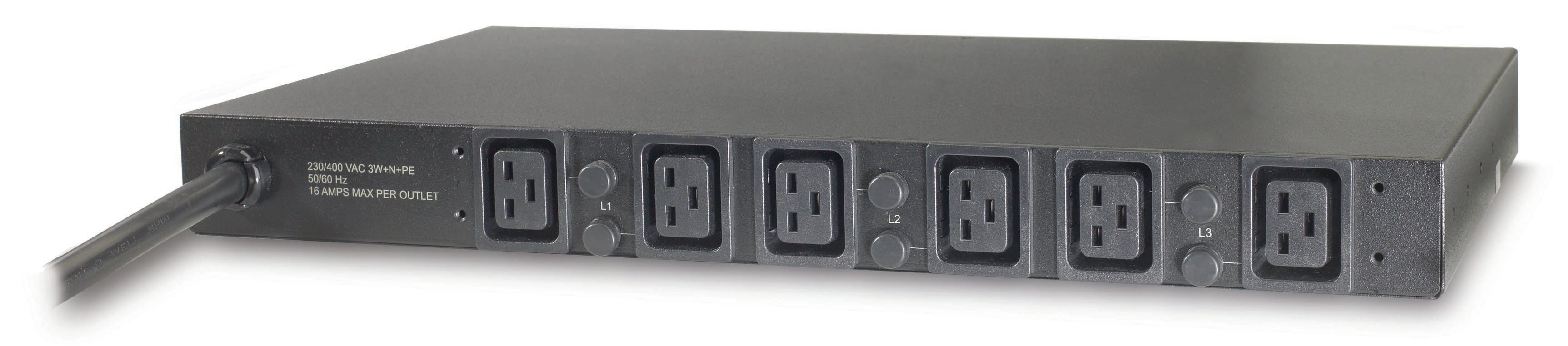 APC , Rack PDU, Basic, 1U, 22kW, 400V, (6) C19