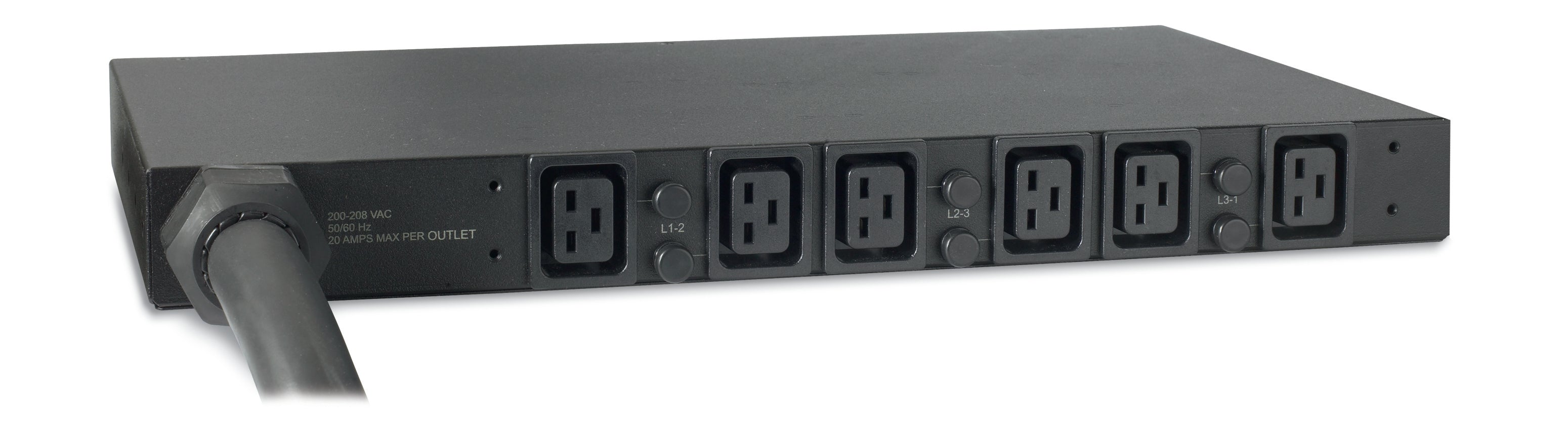 APC , Rack PDU, Basic, 1U, 22kW, 400V, (6) C19