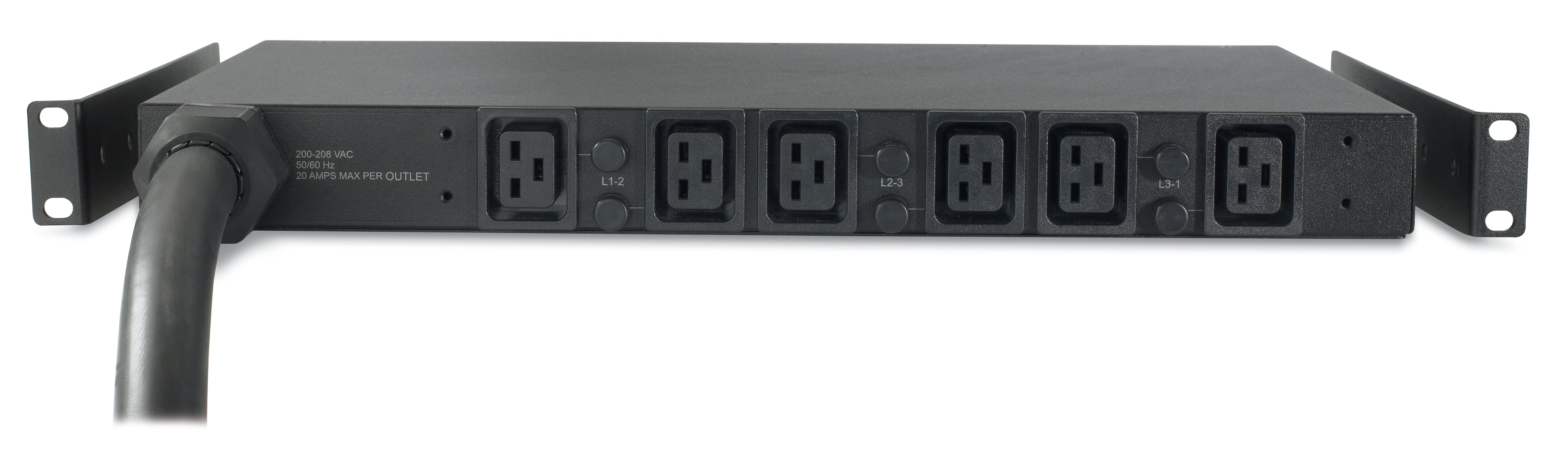 APC , Rack PDU, Basic, 1U, 22kW, 400V, (6) C19