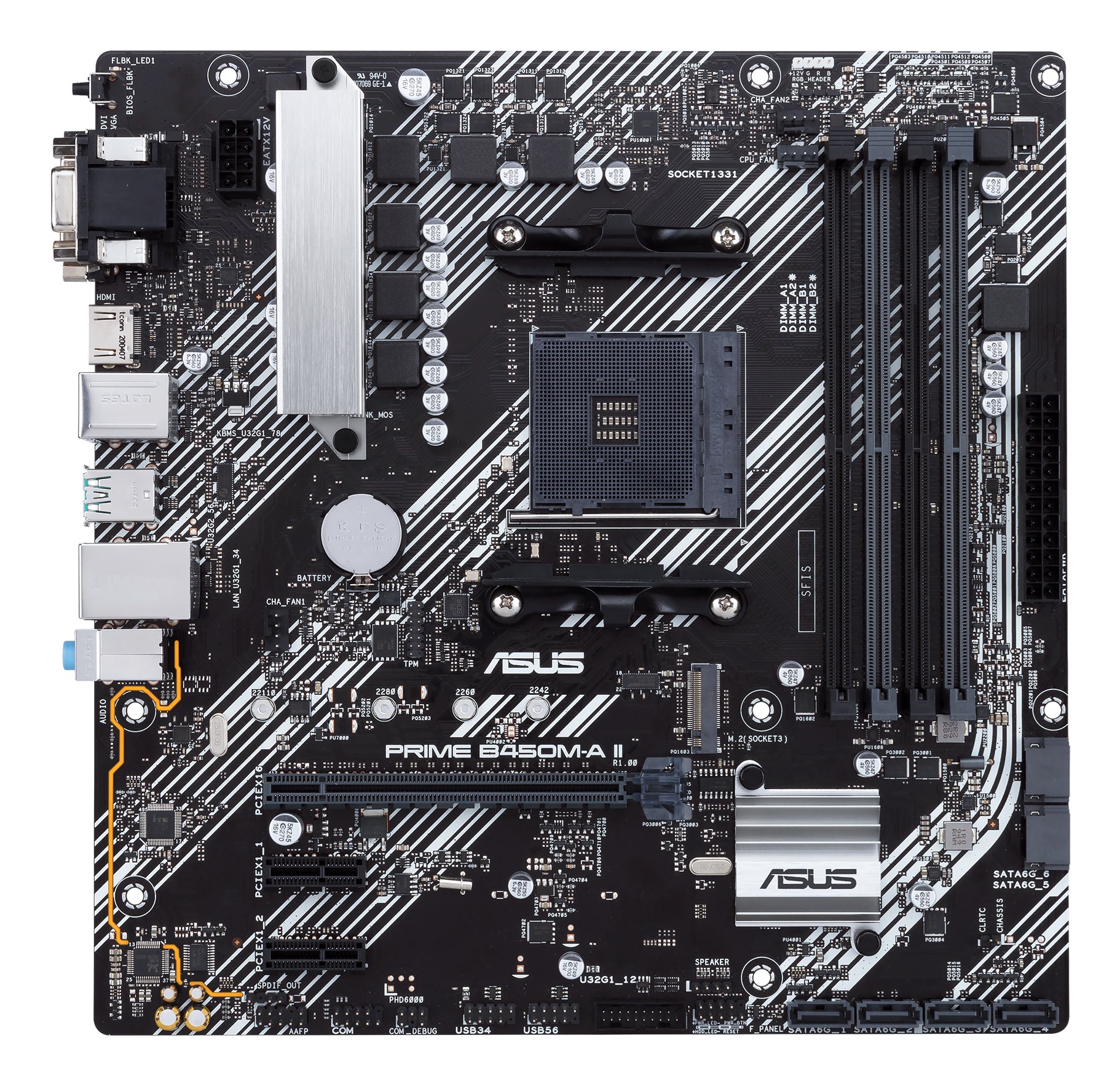 ASUS PRIME B450M-A II AMD B450 Emplacement AM4 micro ATX
