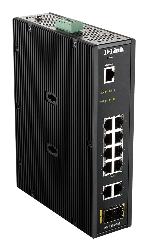 D-Link DIS-200G-12S commutateur réseau Géré L2 Gigabit Ethernet (10/100/1000) Noir