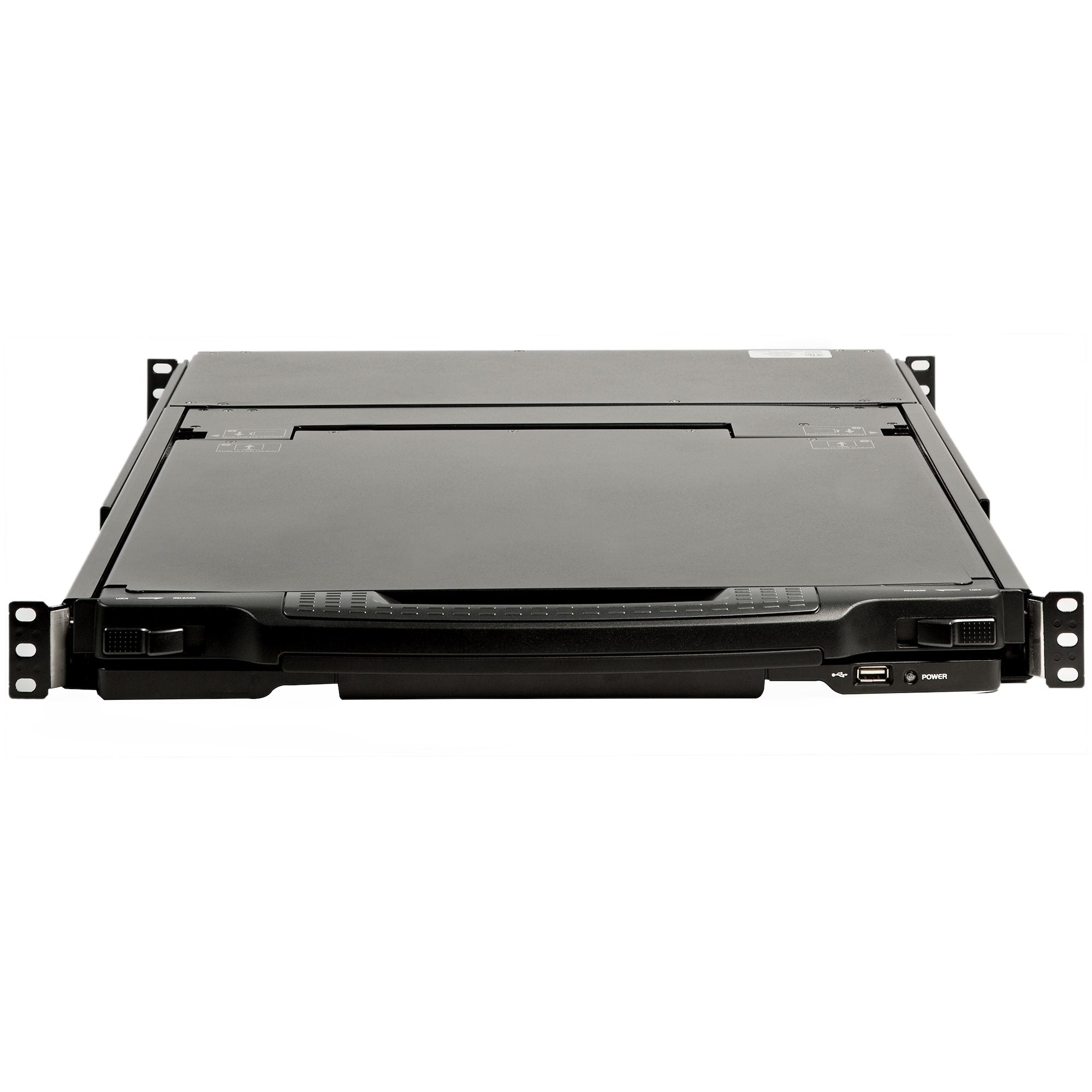 StarTech.com Console KVM à Montage en Rack à Deux Rails HD 1080p - Switch/Console KVM HD VGA à Port Unique - Écran LCD à Montage en Rack/Console Montée en Rack - Tiroir de Rack Serveur