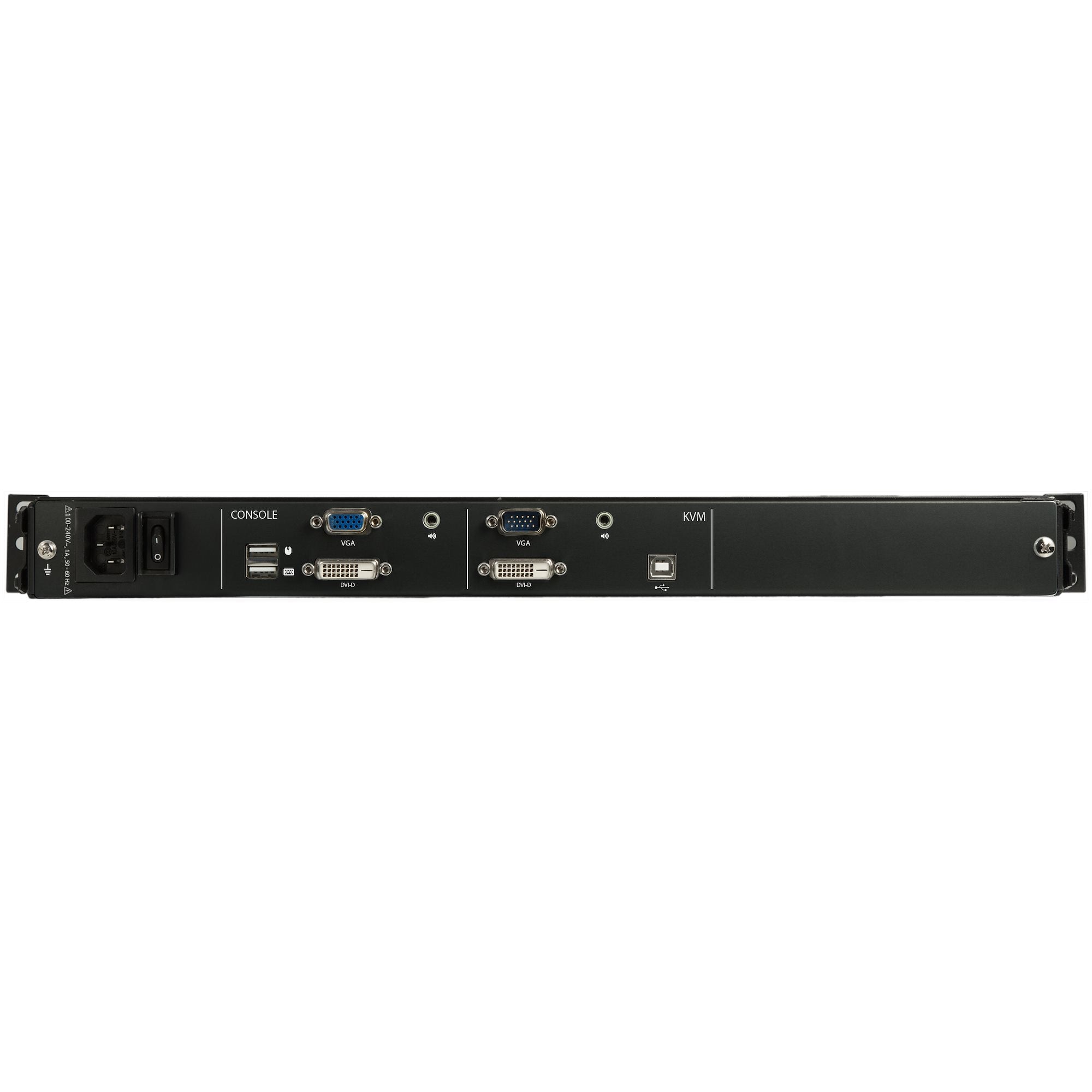 StarTech.com Console KVM à Montage en Rack à Deux Rails HD 1080p - Switch/Console KVM HD VGA à Port Unique - Écran LCD à Montage en Rack/Console Montée en Rack - Tiroir de Rack Serveur