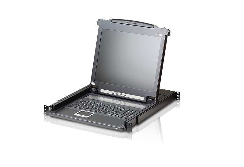 ATEN CL1000M-ATA-AG commutateur écran, clavier et souris Grille de montage Noir