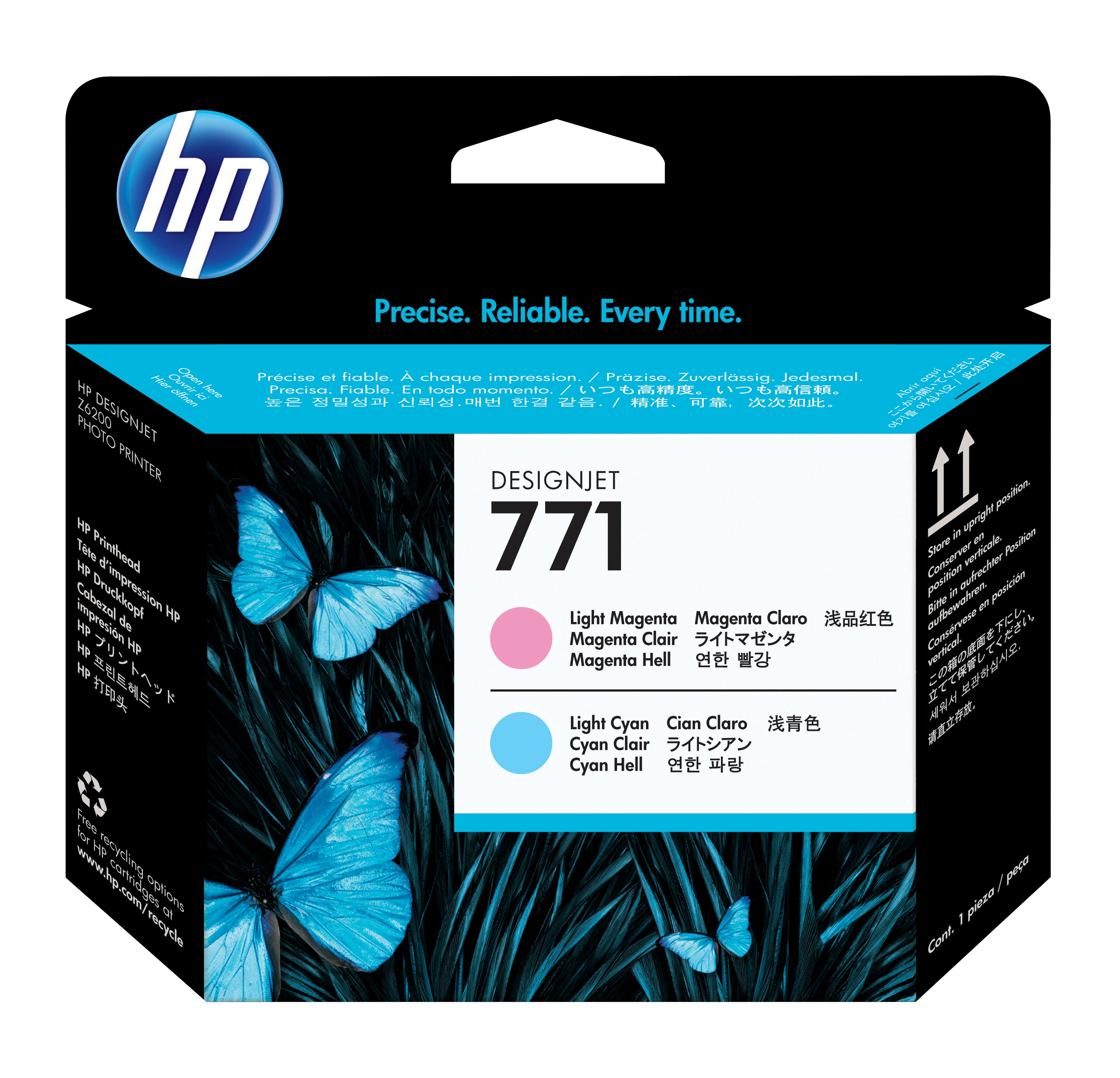 HP 771 tête d'impression DesignJet magenta clair/cyan clair