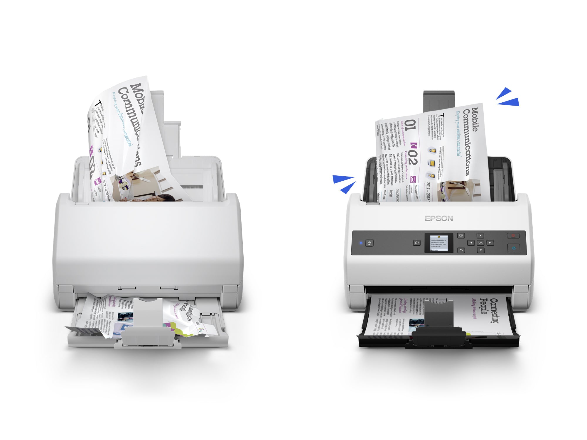 Epson WorkForce DS-870 Alimentation papier de scanner 600 x 600 DPI A4 Gris, Blanc