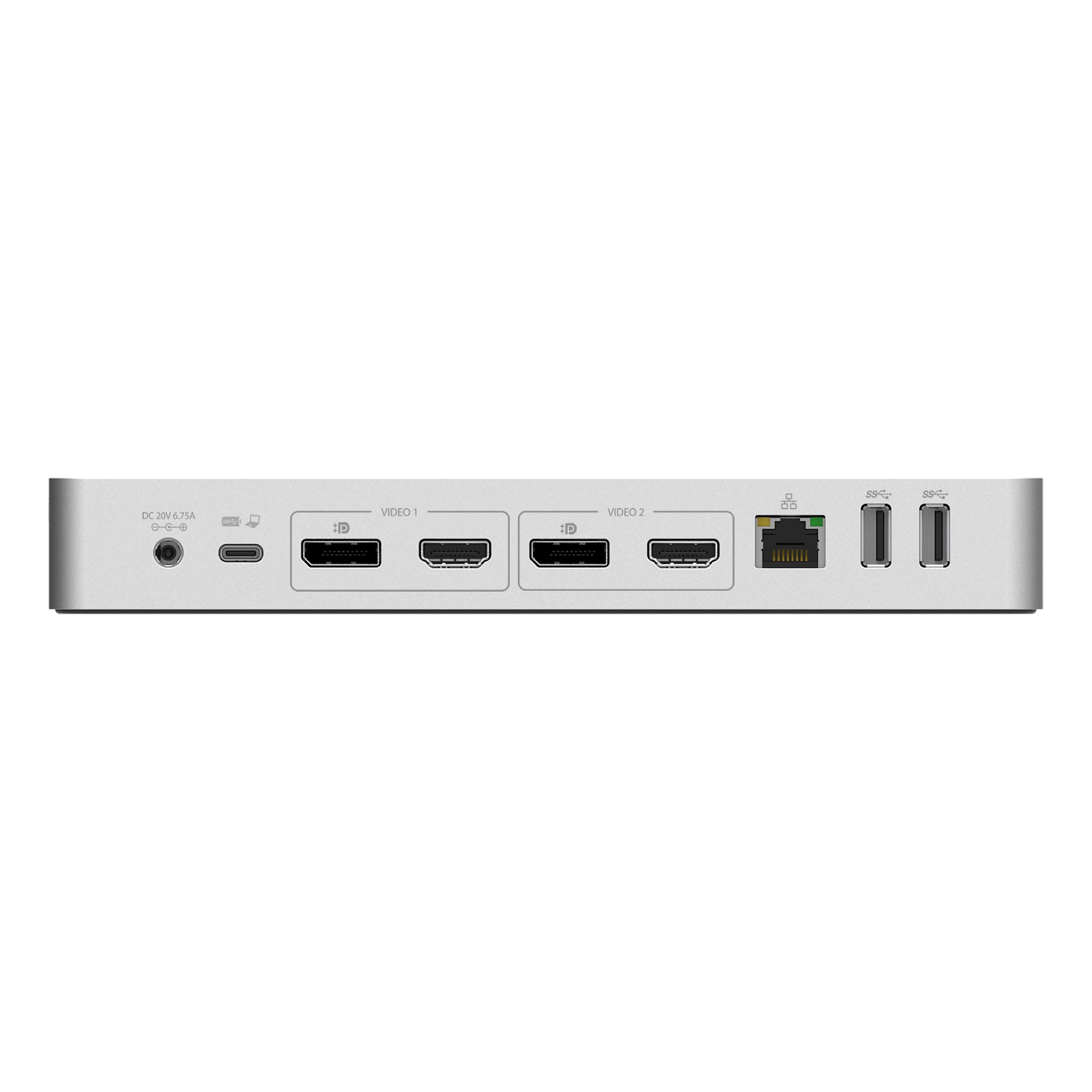 StarTech.com Station d'Accueil Universelle pour Ordinateur Portable, Station d'Accueil Hybride USB-C & USB-A, Dual 4K DP & HDMI, 60W PD, Mac / Windows / Chrome OS, 4x USB 5Gbps Hub, GbE