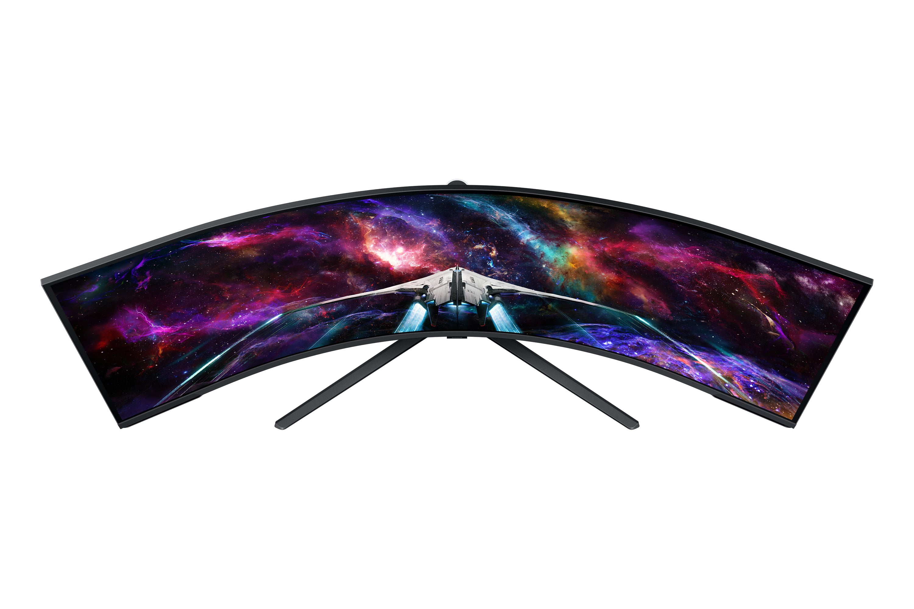 Samsung G95NC LED display 144,8 cm (57") 7680 x 2160 pixels Dual UHD QLED Blanc