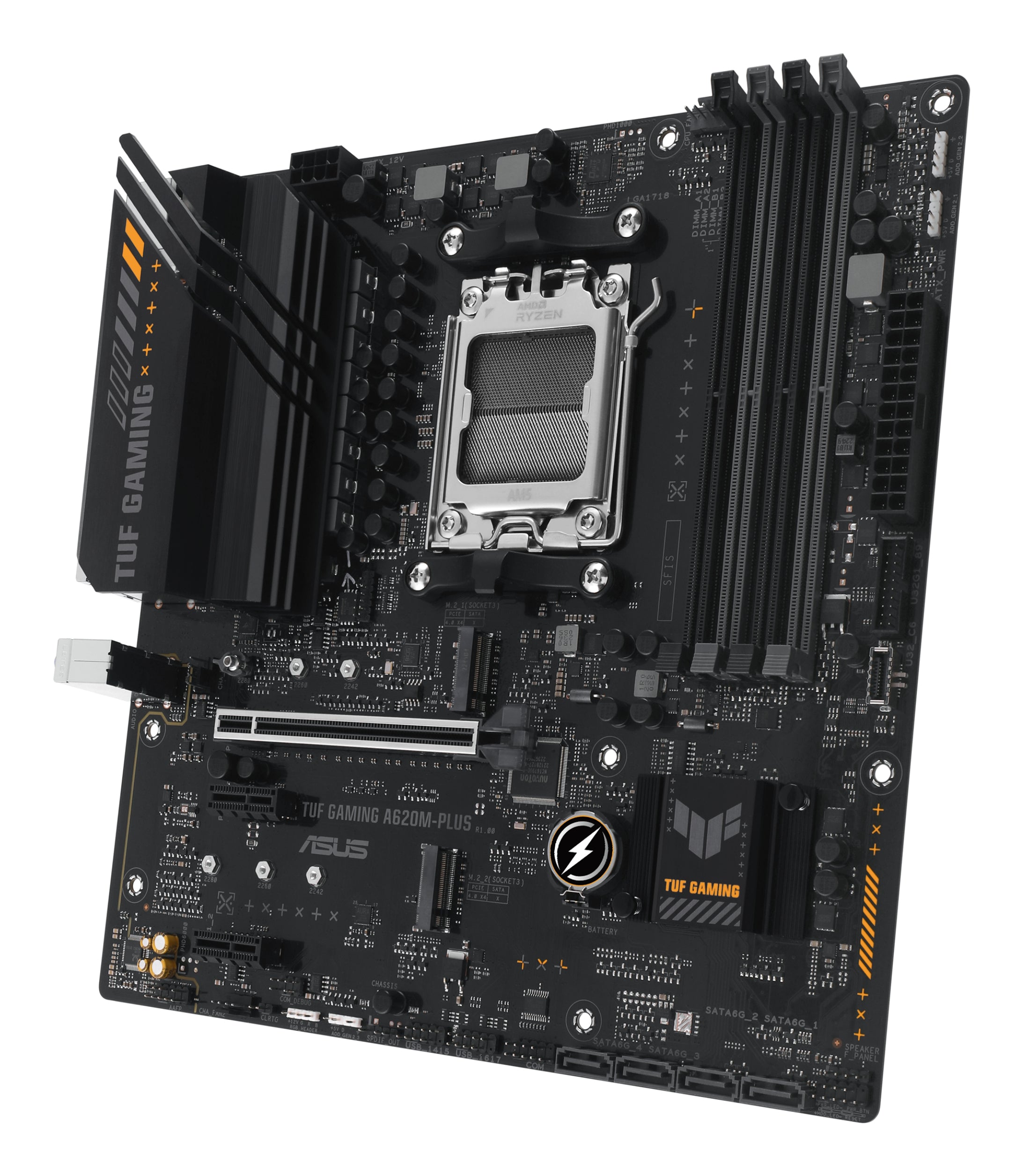 ASUS TUF GAMING A620M-PLUS AMD A620 Emplacement AM5 micro ATX