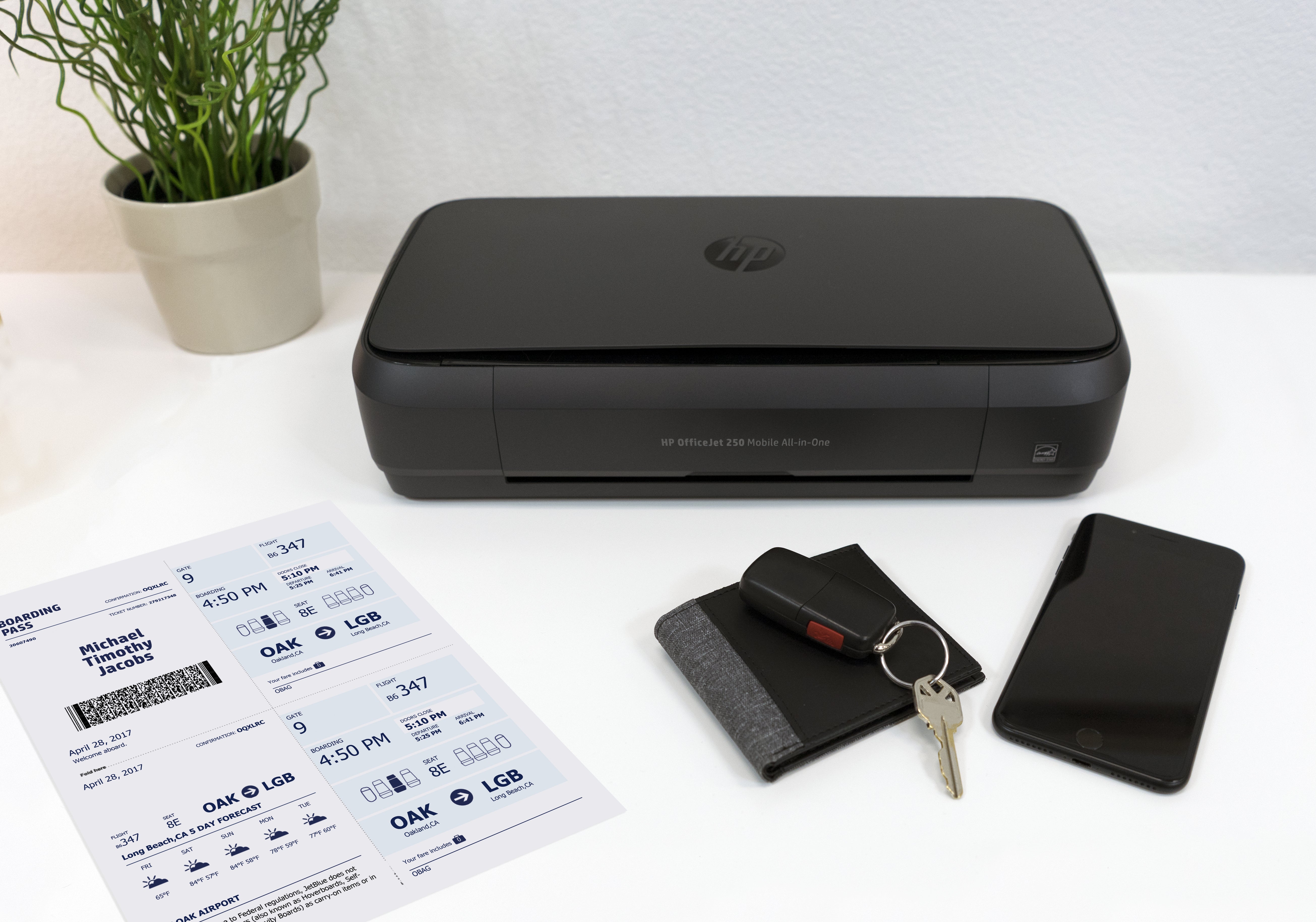 HP OfficeJet Mobile 250 Sans fil All-in-One Couleur Imprimante, Copieur, Scanner