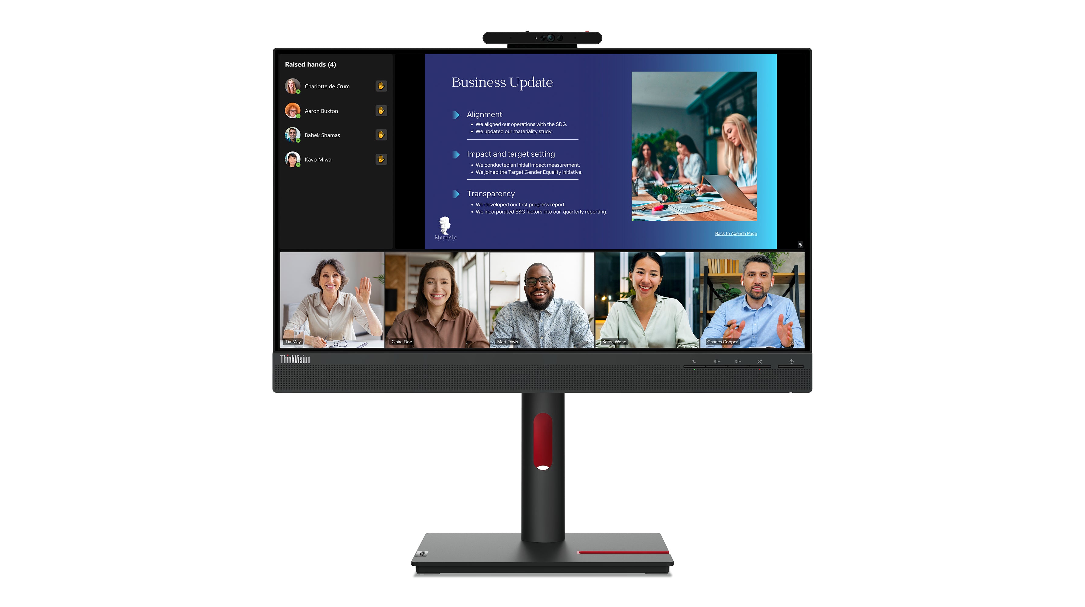Lenovo ThinkVision T24v-30 LED display 60,5 cm (23.8") 1920 x 1080 pixels Full HD Noir
