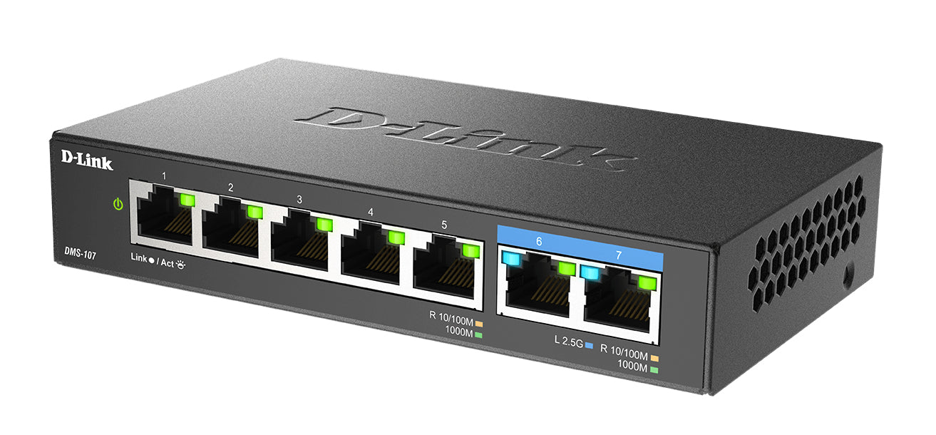 D-Link Switch non administrable 7 ports multi-Gigabit