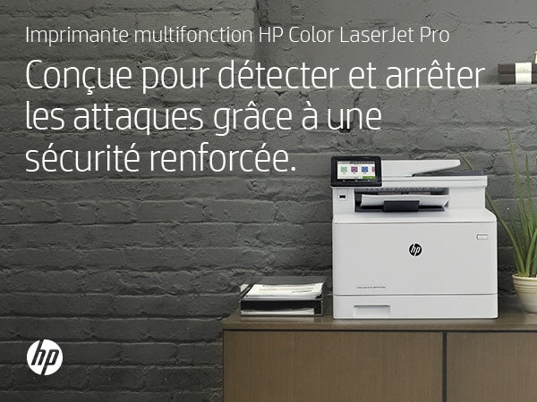 HP Color LaserJet Pro Imprimante multifonction M479fnw, Impression, copie, numérisation, télécopie, e-mail, Numérisation vers e-mail/PDF; Chargeur automatique de documents déroulé de 50 feuilles