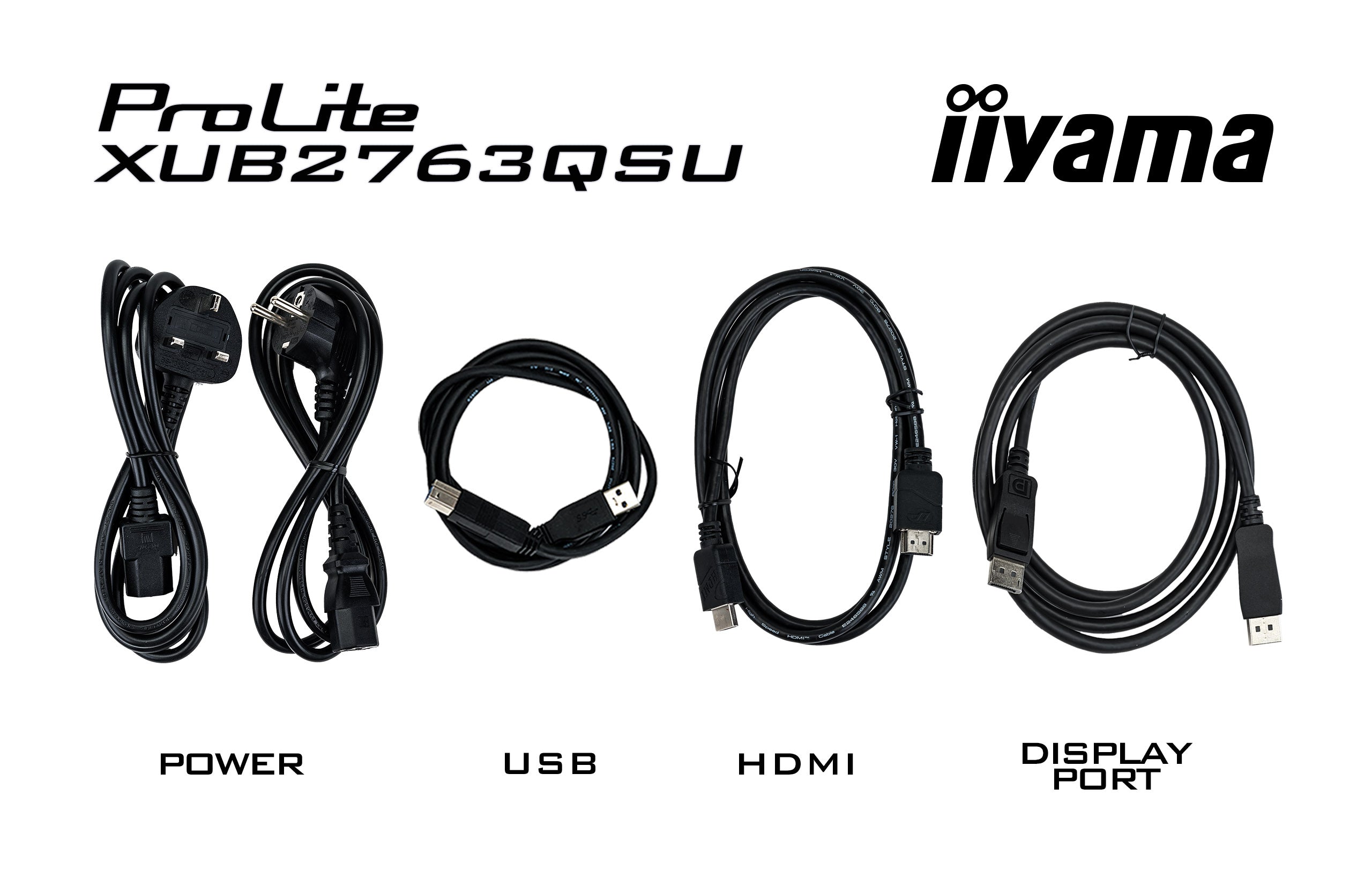 iiyama ProLite XUB2763QSU-B1 écran plat de PC 68,6 cm (27") 2560 x 1440 pixels Quad HD LED Noir