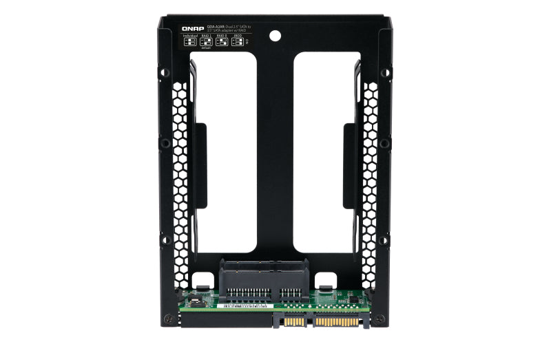 QNAP QDA-A2AR Boîtier de disques de stockage Boîtier disque dur/SSD Noir 2.5"