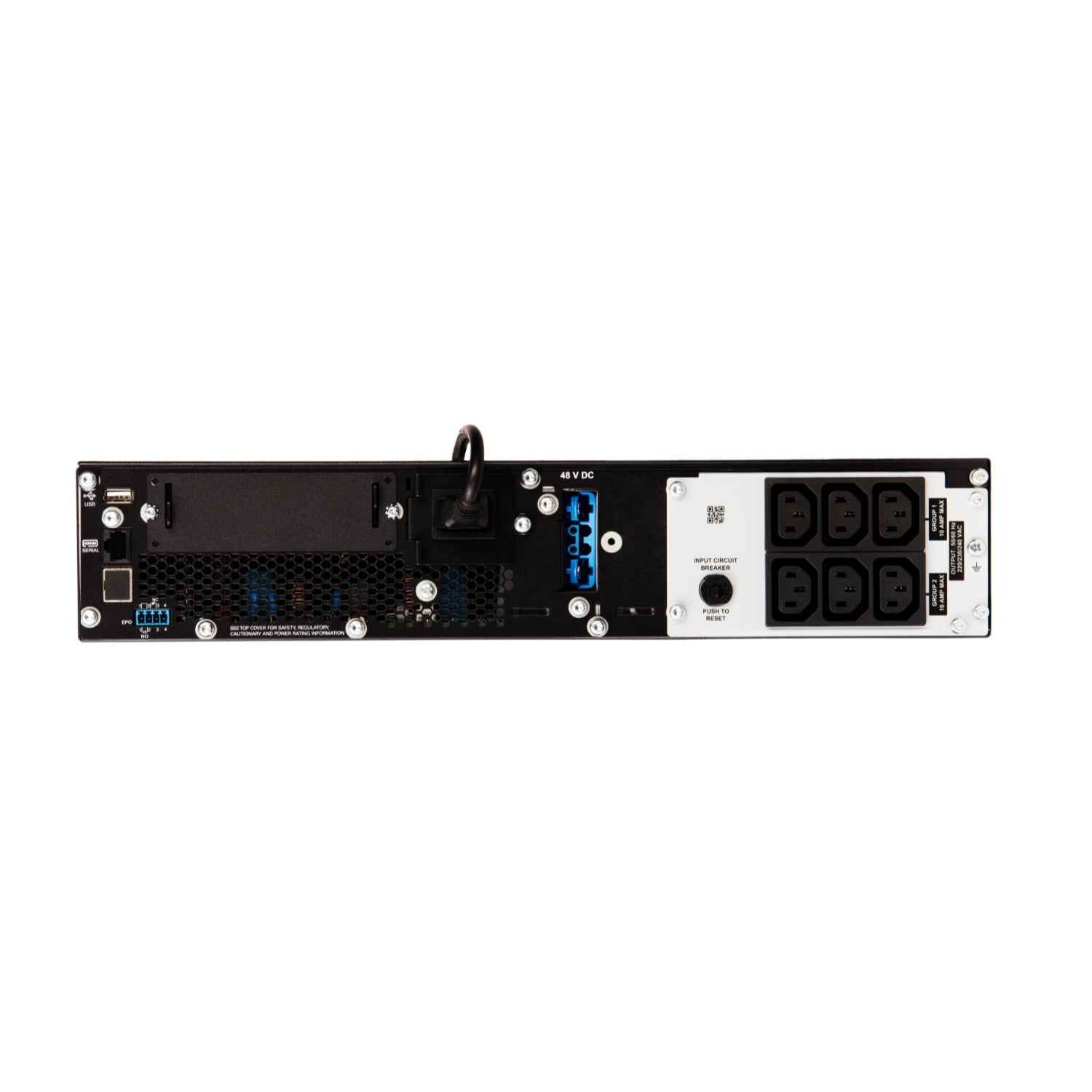 APC Smart-UPS On-Line SRT1500RMXLI-NC - 1500 VA, 6 sorties C13, montable en rack, NMC
