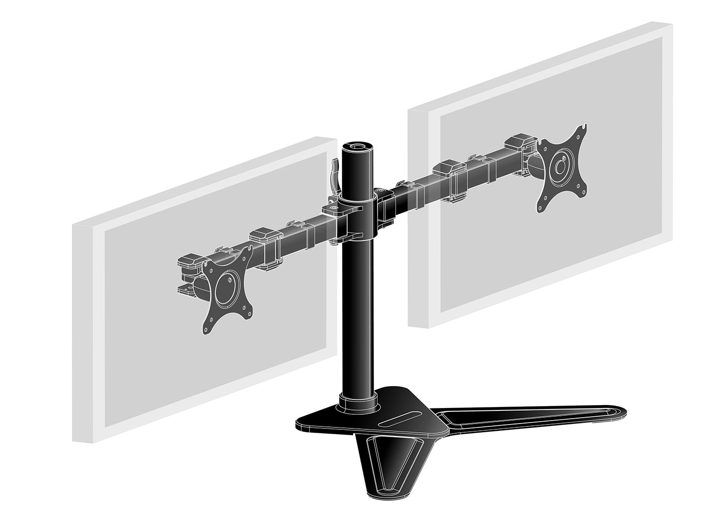 iiyama DS1002D-B1 support d'écran plat pour bureau 76,2 cm (30") Noir