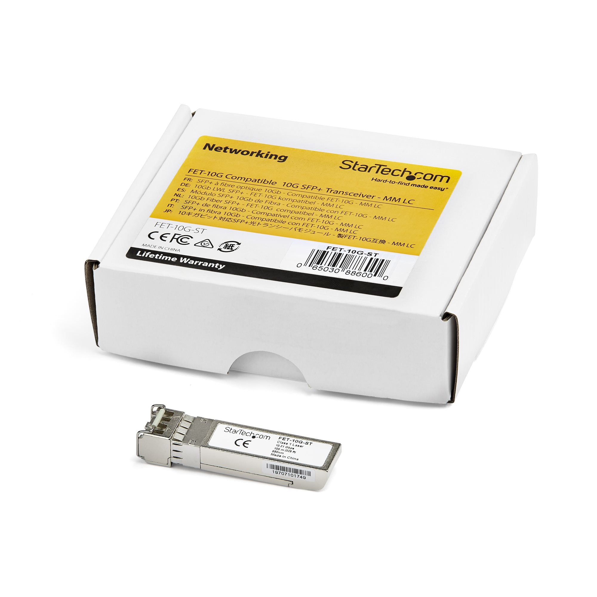 StarTech.com Module de transceiver SFP+ compatible Cisco FET-10G - 10GBASE-SR