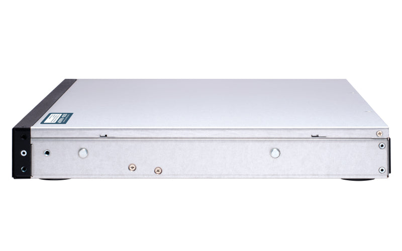 QNAP QGD-1600P Géré Gigabit Ethernet (10/100/1000) Connexion Ethernet, supportant l'alimentation via ce port (PoE) 1U Noir, Gris