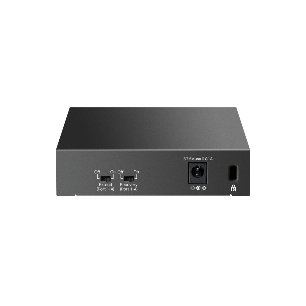 TP-Link LiteWave LS105P Non-géré Fast Ethernet (10/100) Connexion Ethernet, supportant l'alimentation via ce port (PoE) Noir