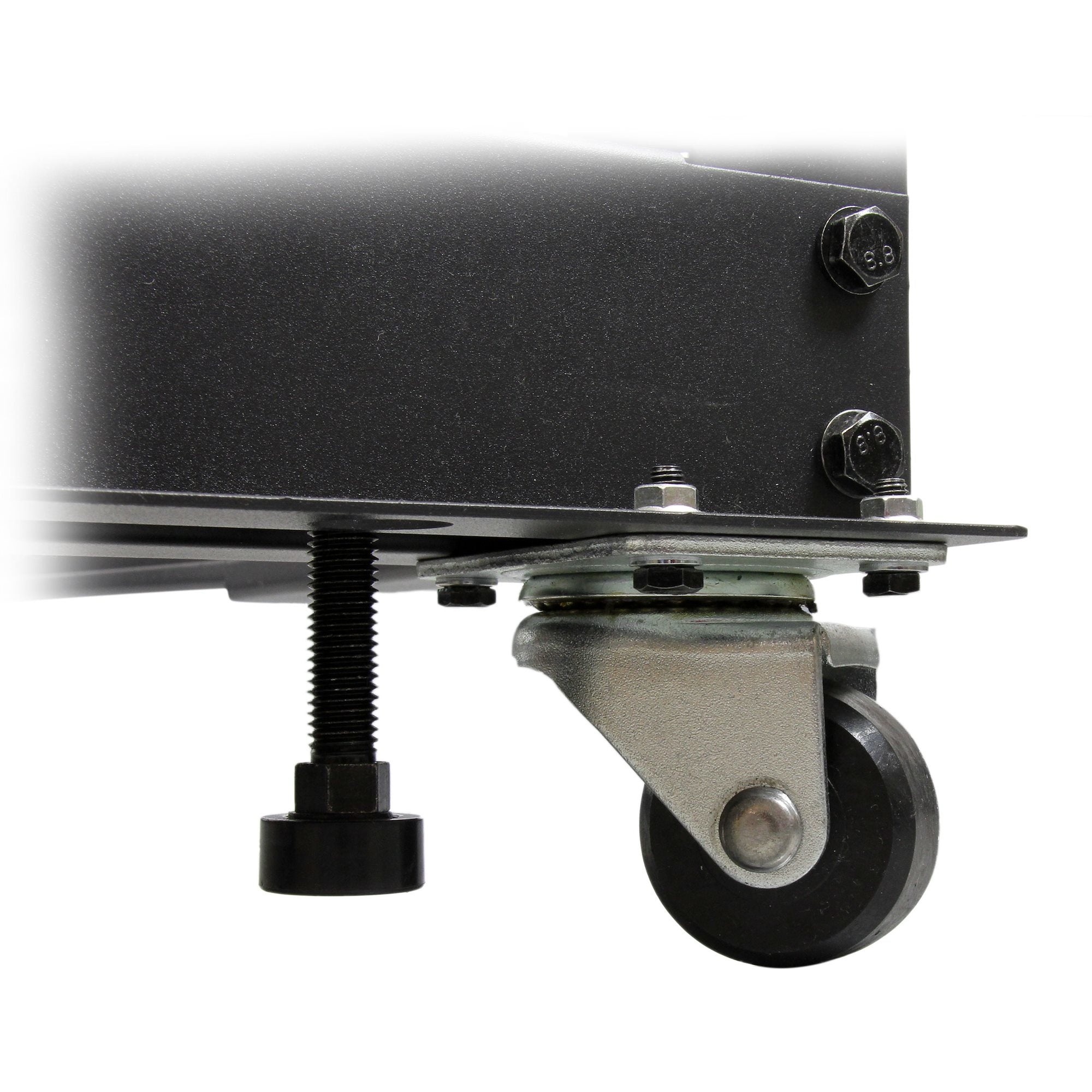 StarTech.com Rack Serveur Mobile 18U 4 Poteaux, Rack Réseau 19" 4 Poteaux avec Roulettes, Rack Roulant avec Profondeur Ajustable pour PC/AV/Données/Informatique - Roulettes, Pieds de nivellement ou Fixation au Sol