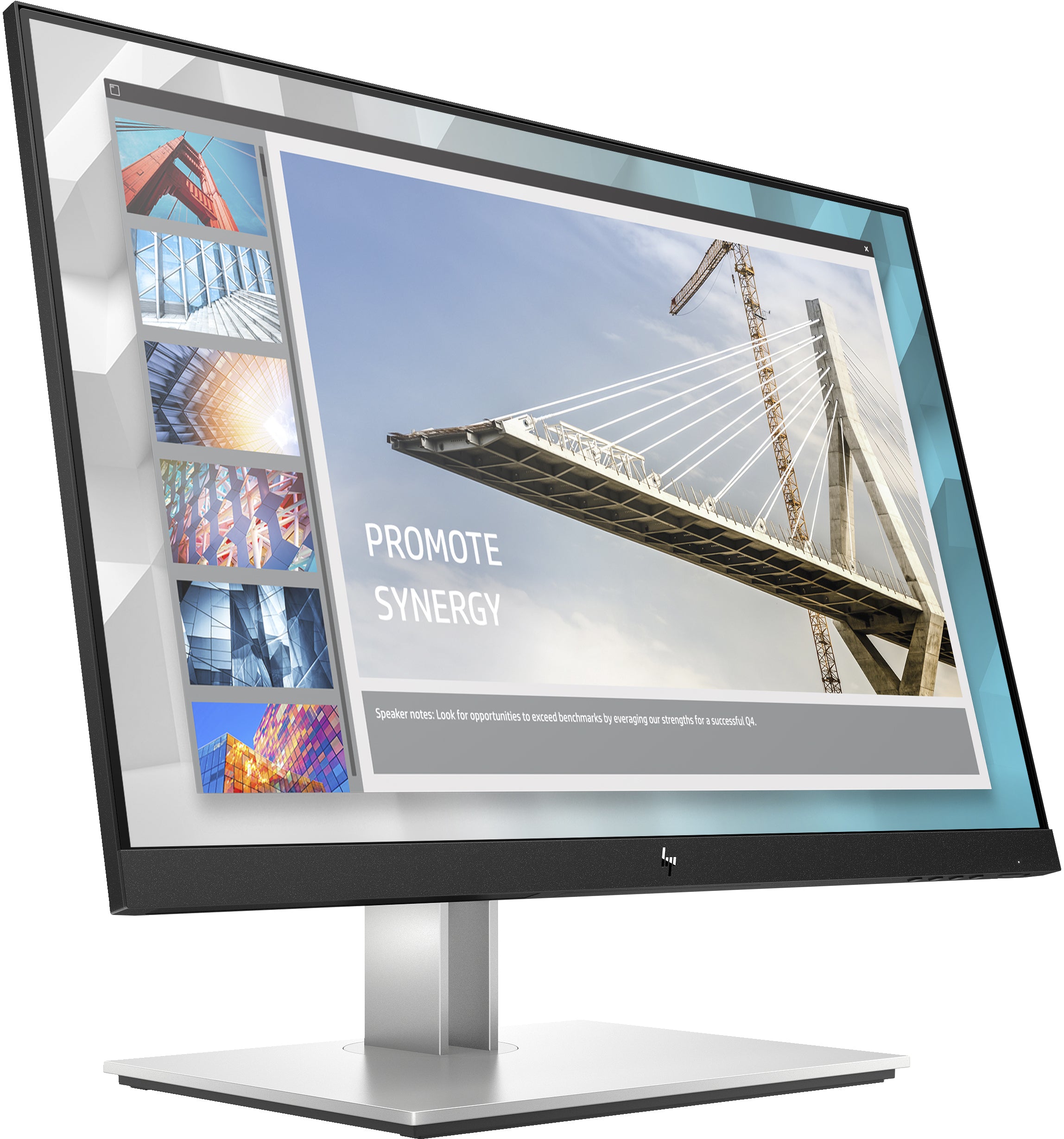 HP E-Series E24i G4 écran plat de PC 61 cm (24") 1920 x 1200 pixels WUXGA Noir, Argent