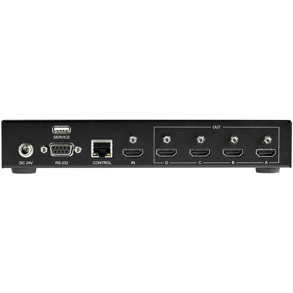 StarTech.com Contrôleur mur vidéo 2x2 - 1 entrée, 4 sorties - 4K 60 Hz - HDMI 2.0