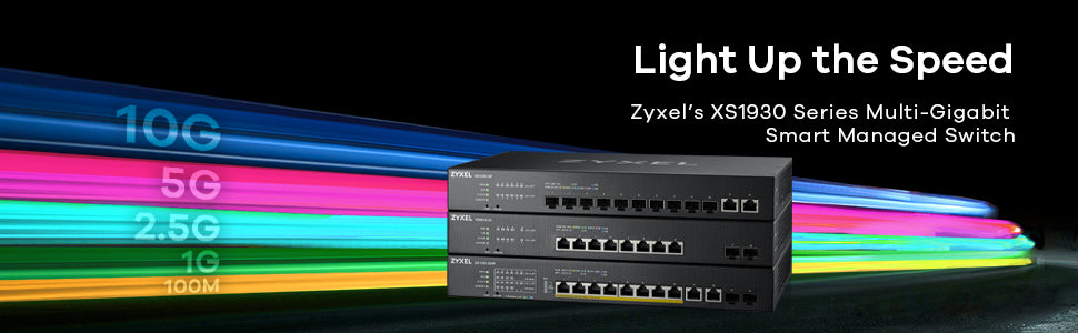 Zyxel XS1930-10-ZZ0101F commutateur réseau Géré L3 10G Ethernet (100/1000/10000) Noir