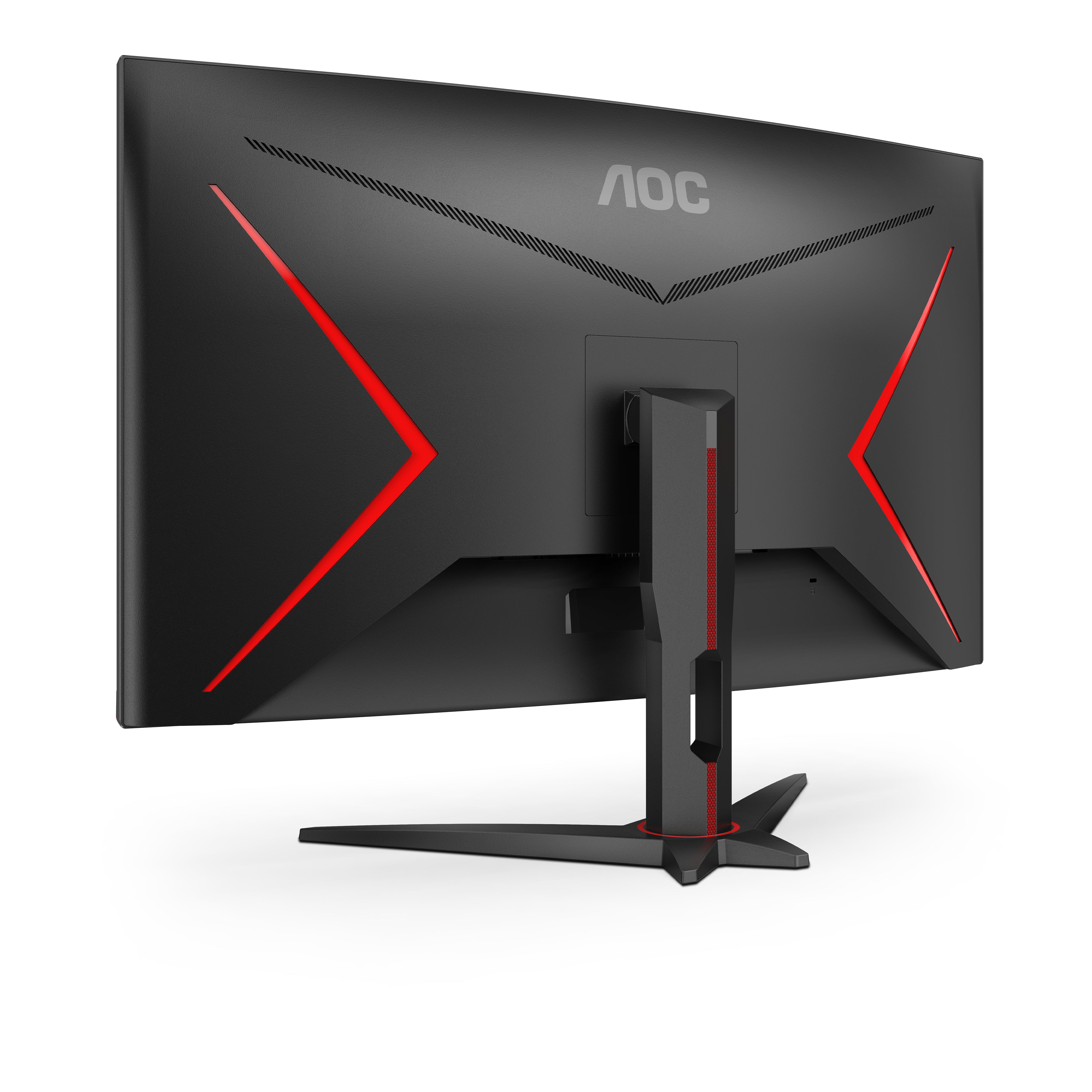 AOC G2 C32G2ZE/BK écran plat de PC 80 cm (31.5") 1920 x 1080 pixels Full HD LED Noir, Rouge