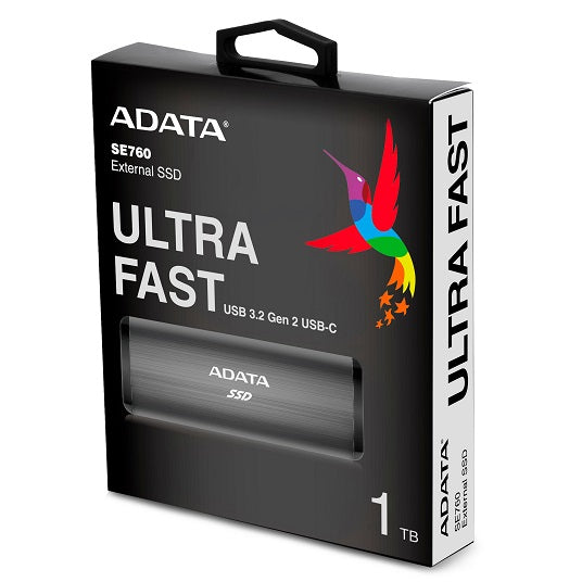ADATA SE760 1 To USB Type-C 3.2 Gen 2 (3.1 Gen 2) Titane