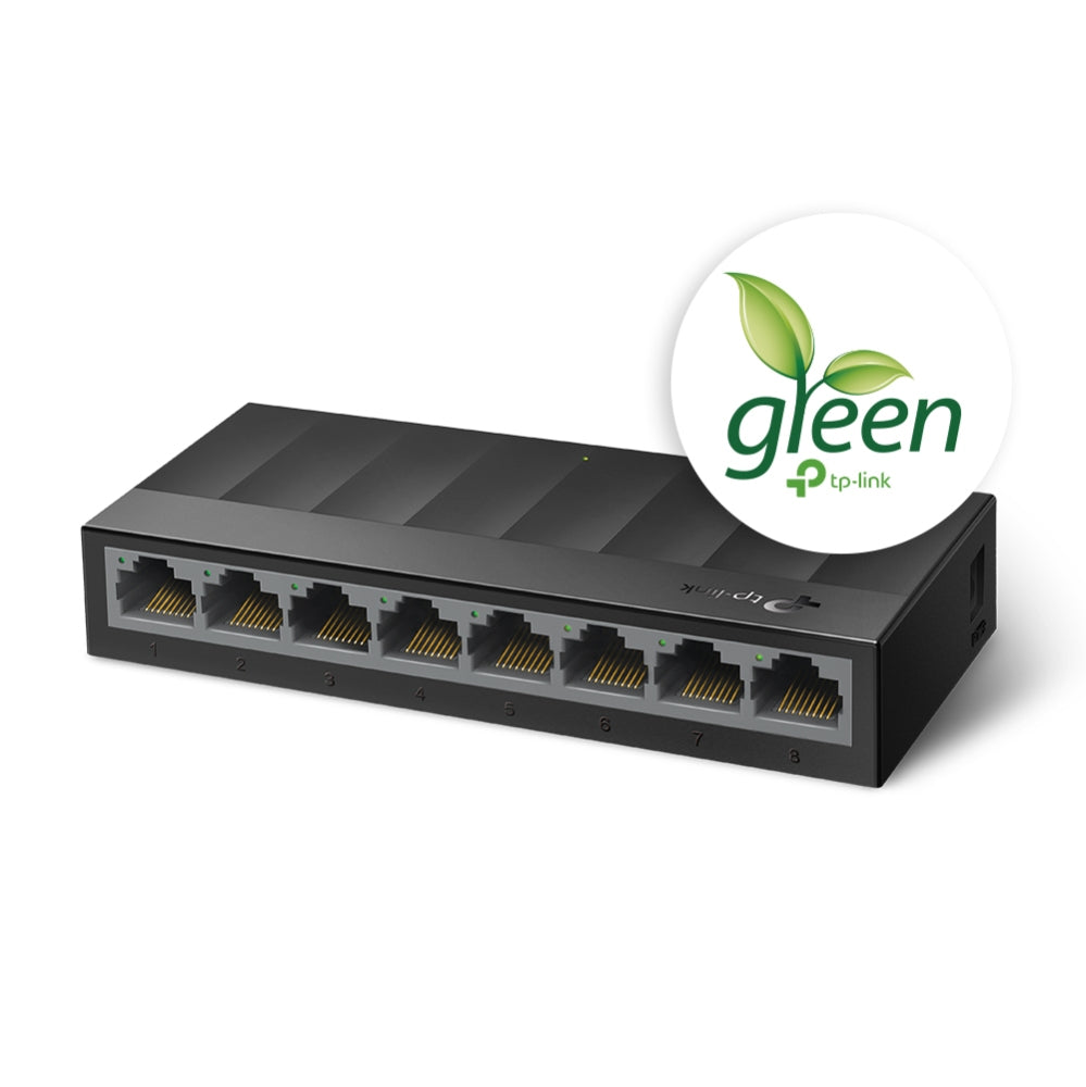 TP-Link LS1008G commutateur réseau Non-géré Gigabit Ethernet (10/100/1000) Noir