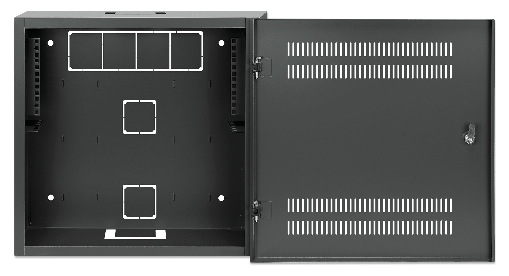 Intellinet 713689 étagère 2U/4U Rack monté sur le mur Noir