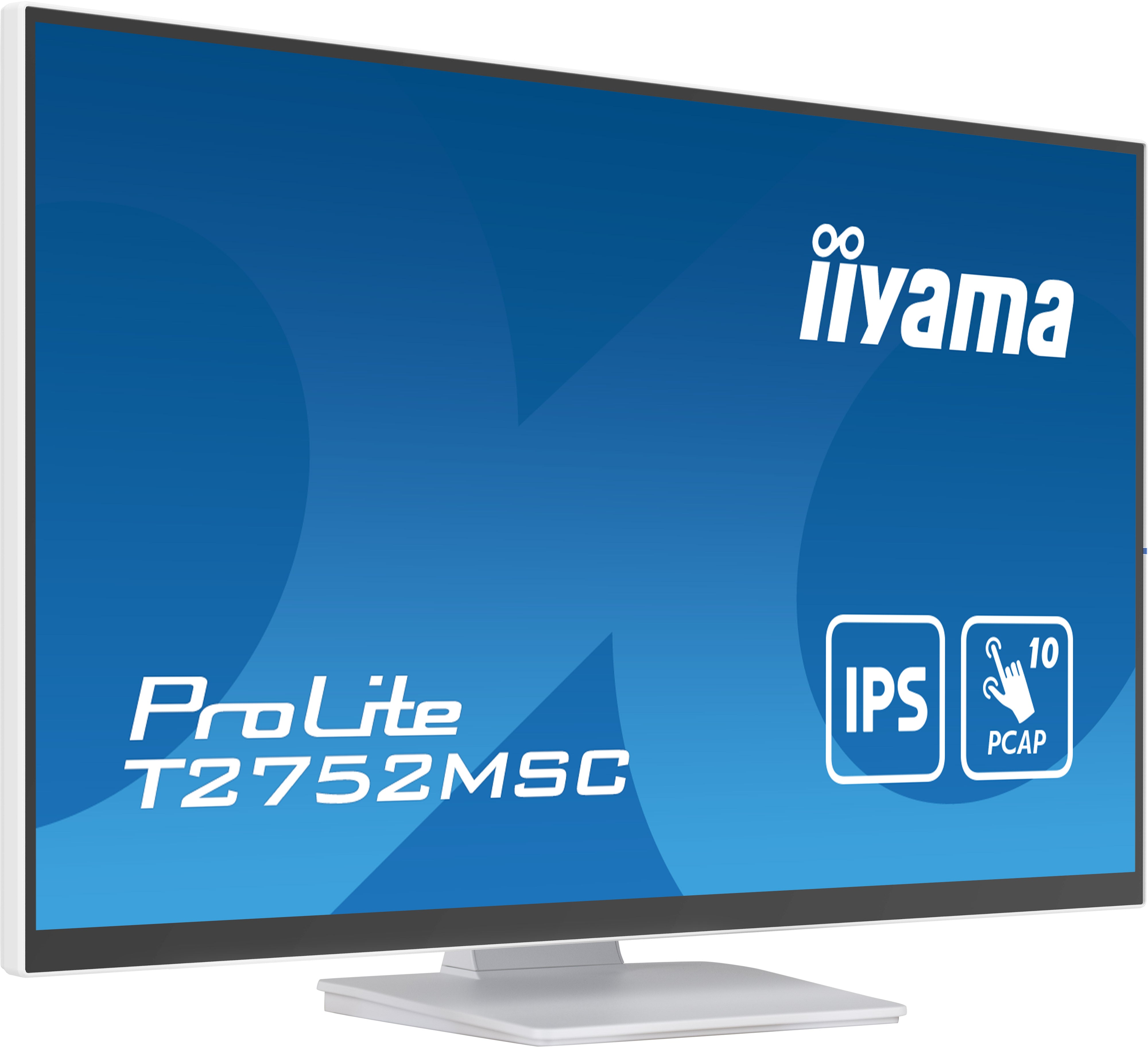 iiyama ProLite T2752MSC-W1 écran plat de PC 68,6 cm (27") 1920 x 1080 pixels Full HD LED Écran tactile Blanc