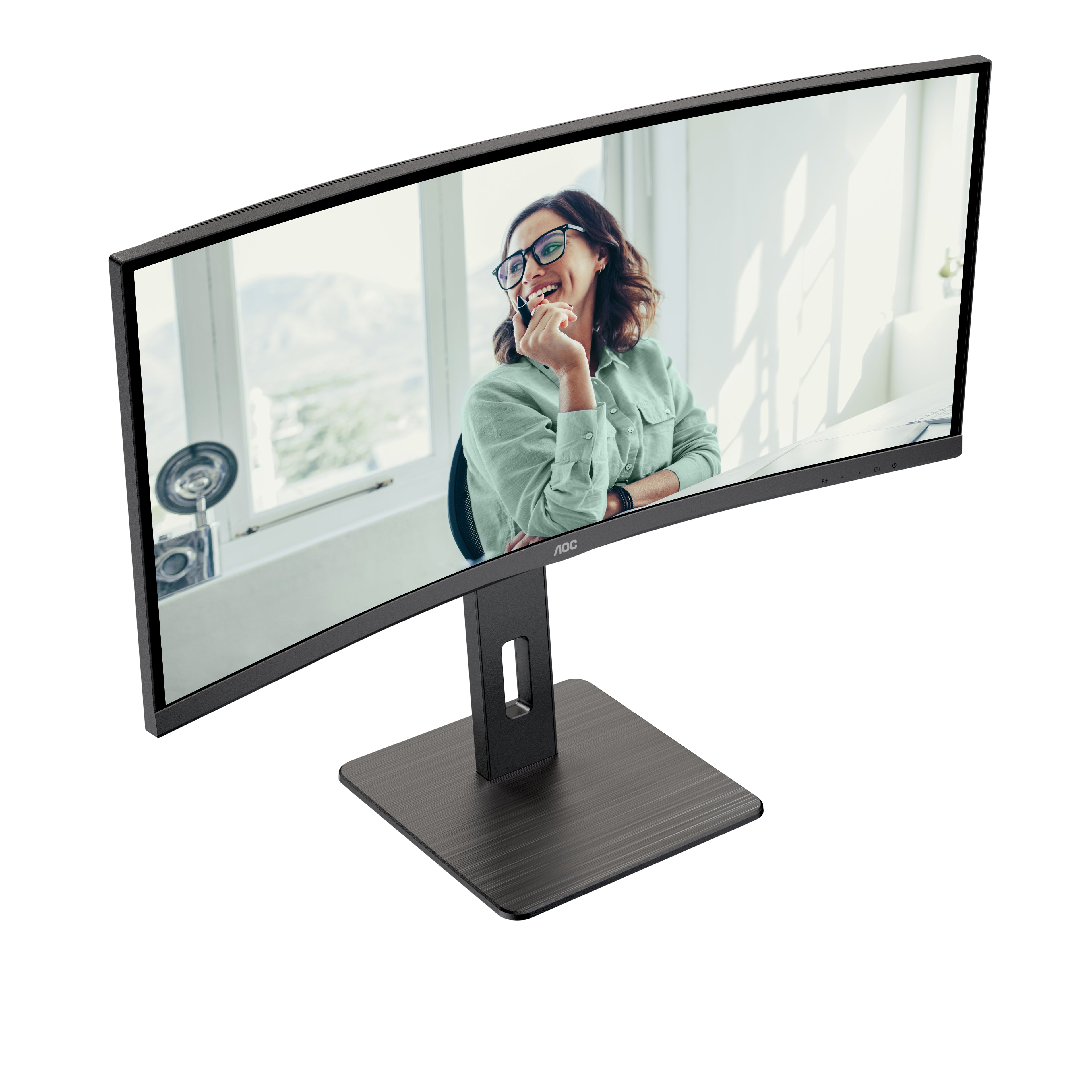 AOC CU34P3CV écran plat de PC 86,4 cm (34") 3440 x 1440 pixels UltraWide Quad HD LED Noir