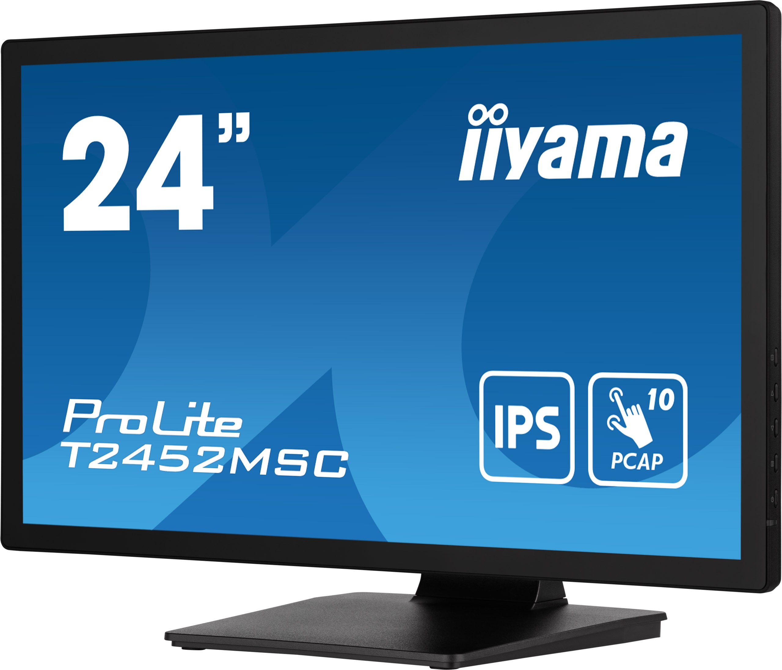 iiyama ProLite T2452MSC-B1 écran plat de PC 60,5 cm (23.8") 1920 x 1080 pixels Full HD LCD Écran tactile Multi-utilisateur Noir