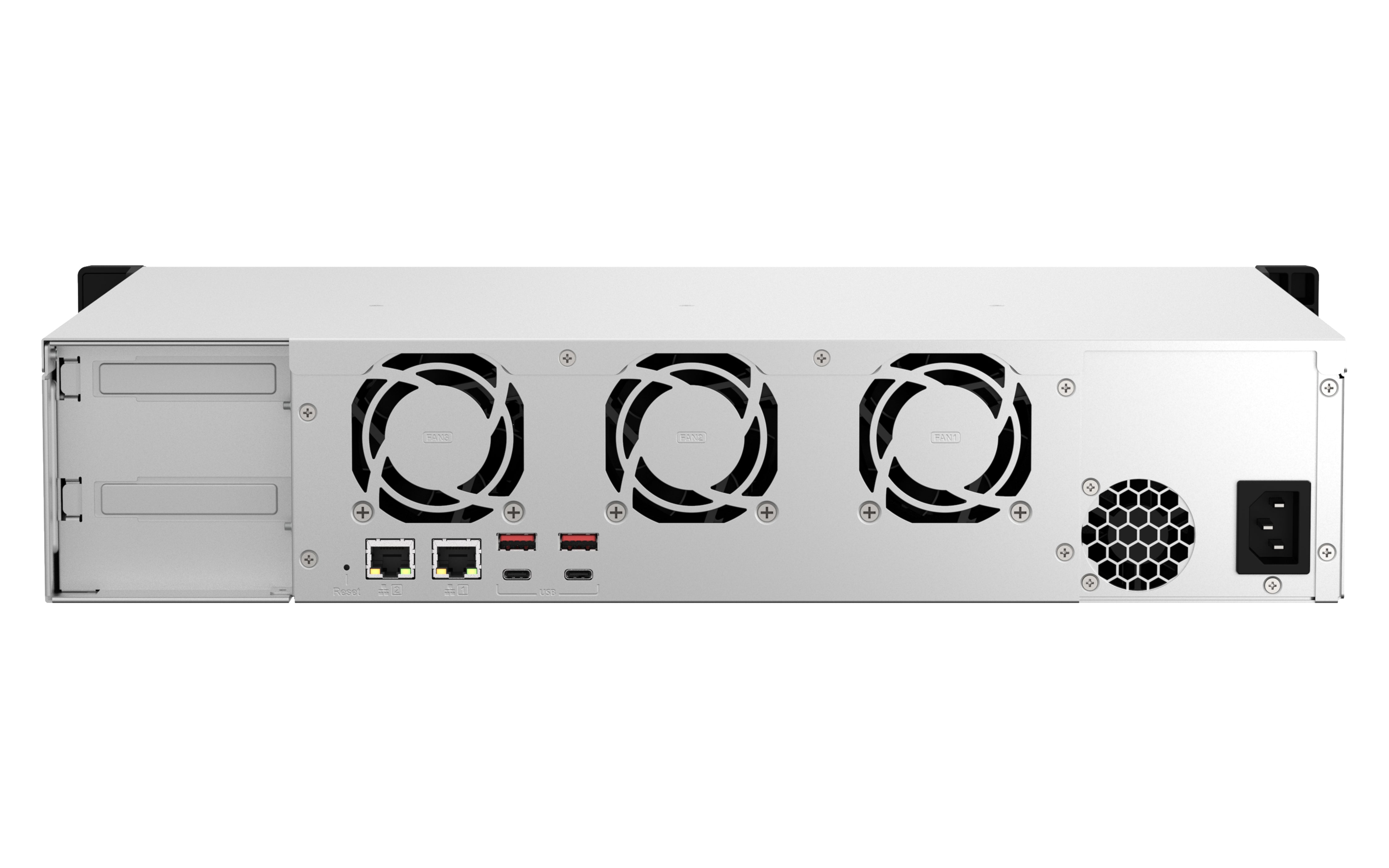 QNAP TS-873AEU-4G serveur de stockage NAS Rack (2 U) Ryzen Embedded V1500B 4 Go DDR4 0 To QuTS hero Noir