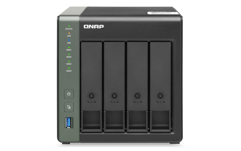 QNAP TS-431X3 NAS Tower Annapurna Labs Alpine AL-314 4 Go DDR3 0 To QNAP Turbo System Noir
