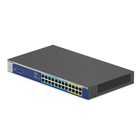 NETGEAR GS524UP Non-géré Gigabit Ethernet (10/100/1000) Connexion Ethernet, supportant l'alimentation via ce port (PoE) Gris