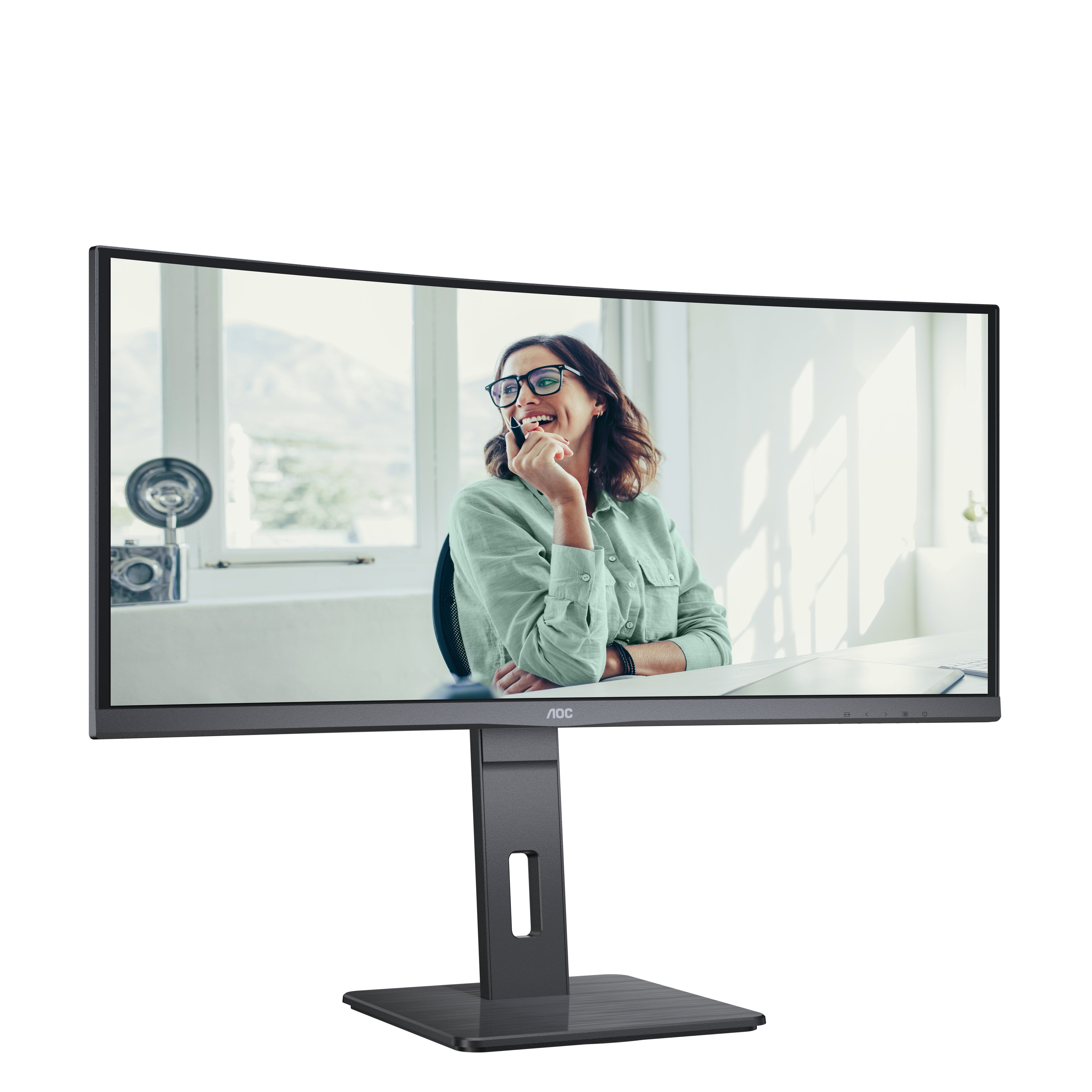 AOC CU34P3CV écran plat de PC 86,4 cm (34") 3440 x 1440 pixels UltraWide Quad HD LED Noir