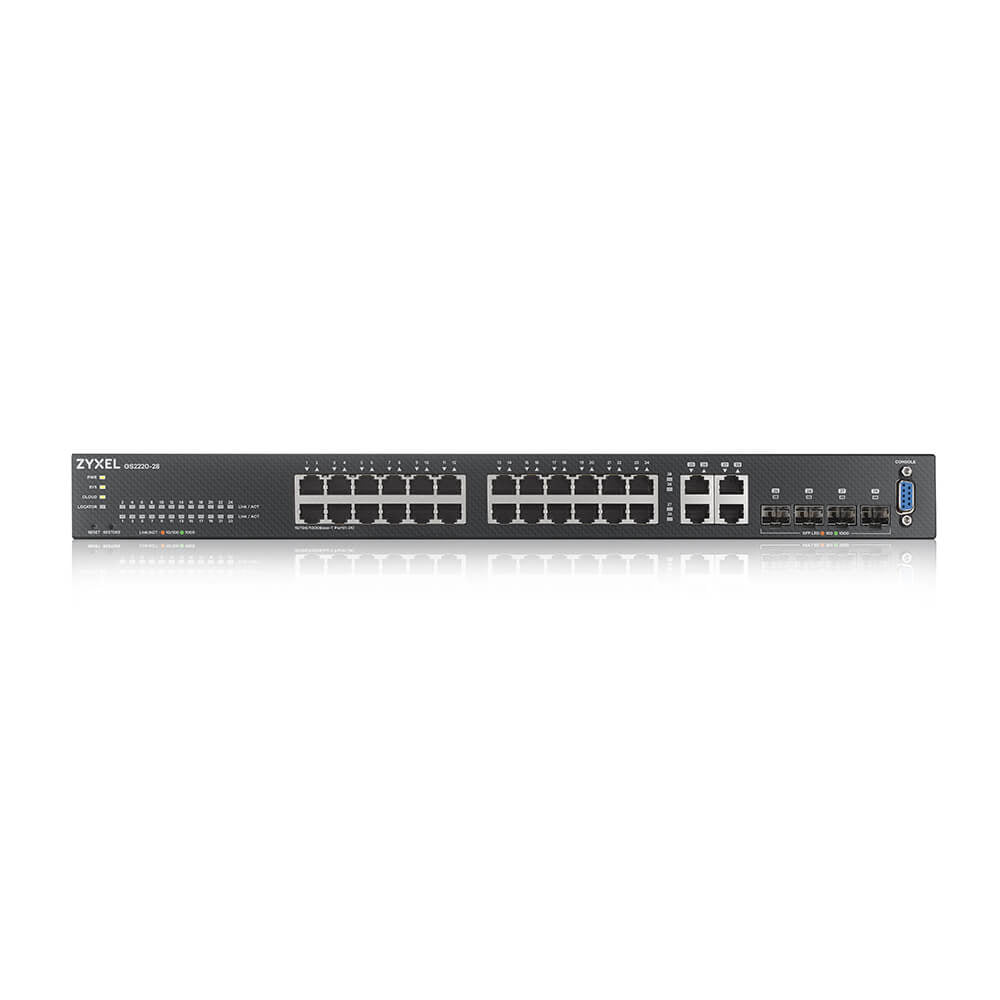Zyxel GS2220-28-EU0101F commutateur réseau Géré L2 Gigabit Ethernet (10/100/1000) Noir