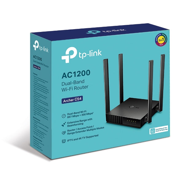 TP-Link Archer C54 routeur sans fil Fast Ethernet Bi-bande (2,4 GHz / 5 GHz) Noir