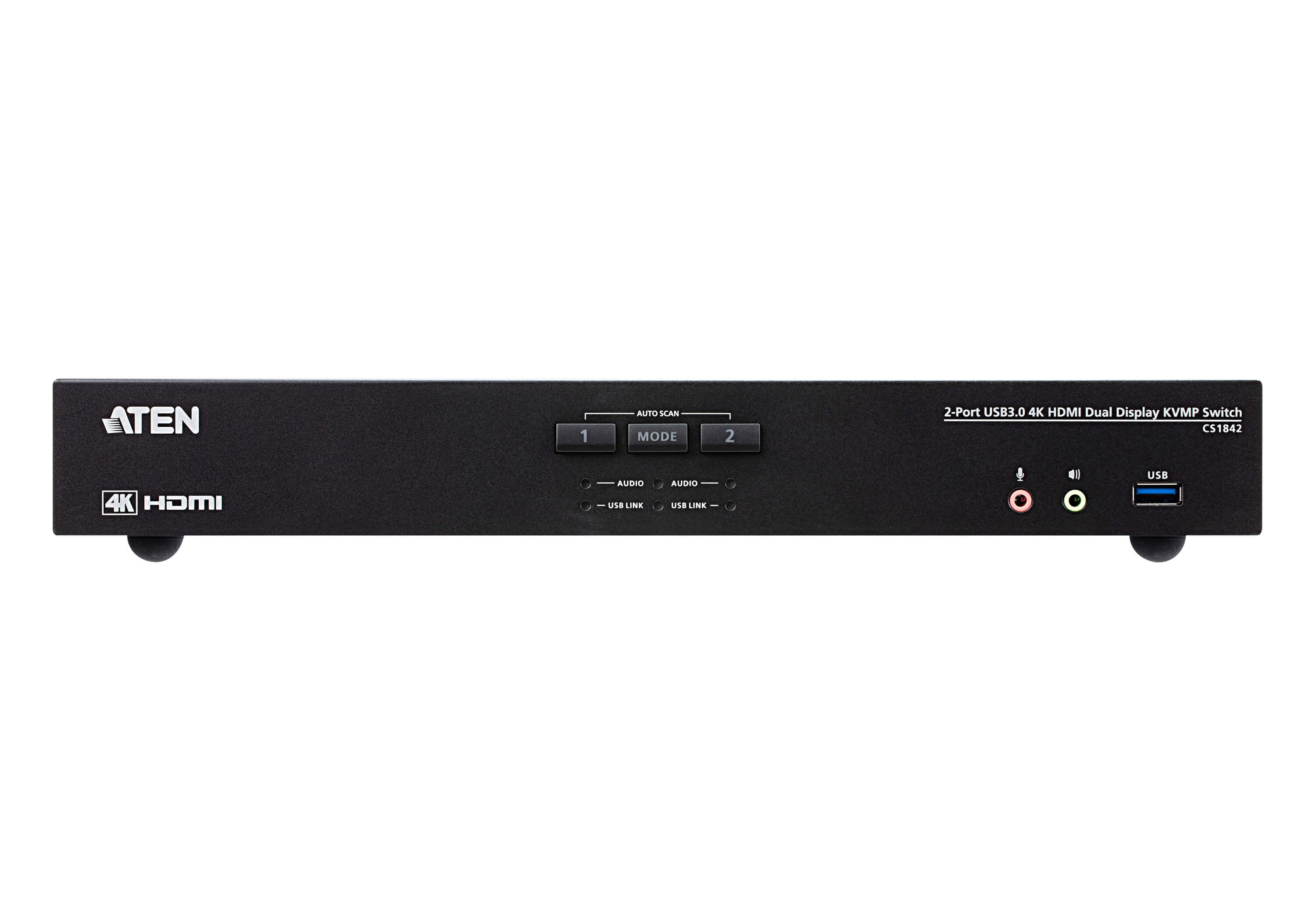 ATEN Commutateur KVMP™ deux affichages HDMI 4K 2 ports USB 3.0